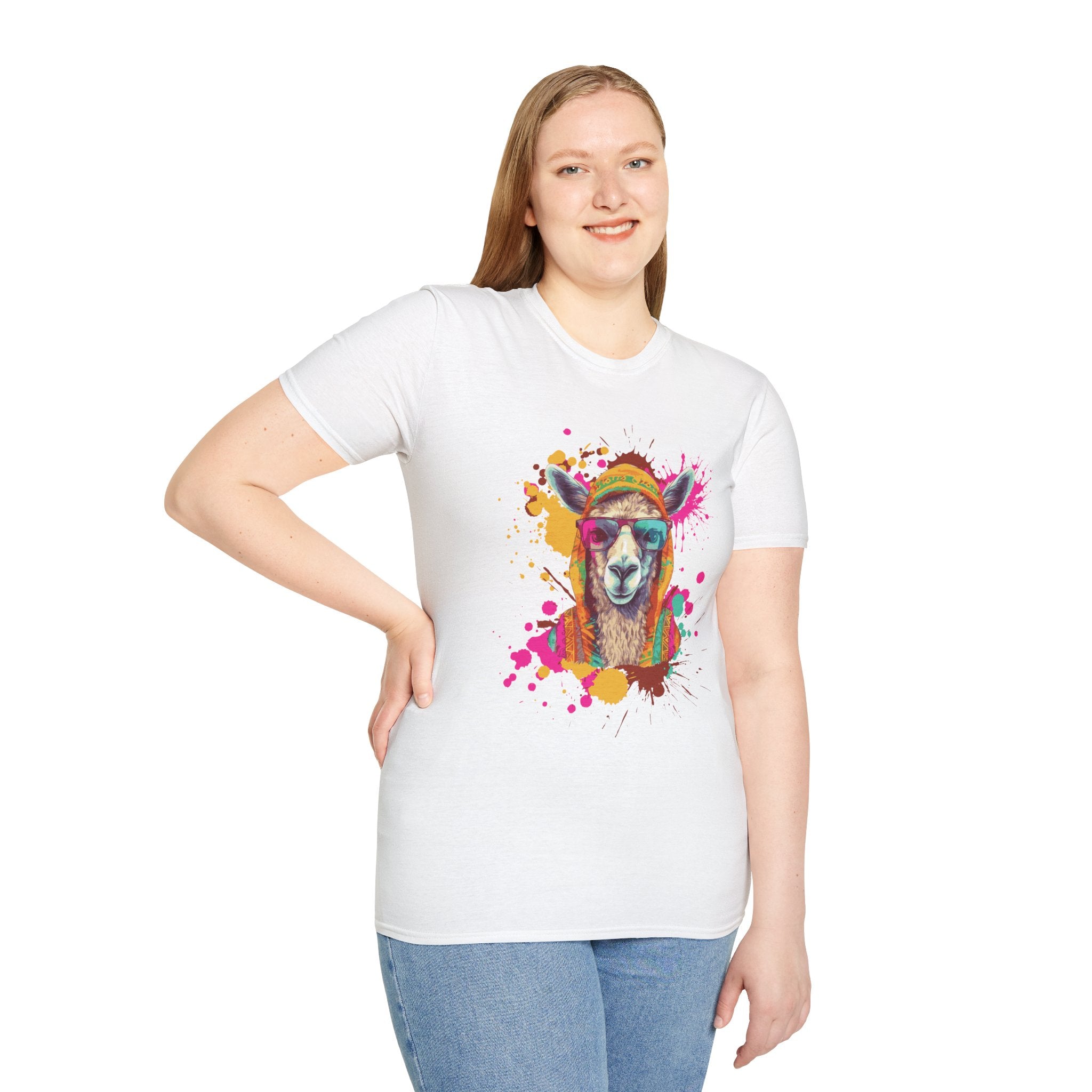 Colorful Llama T-Shirt - Fun Gift for Animal Lovers