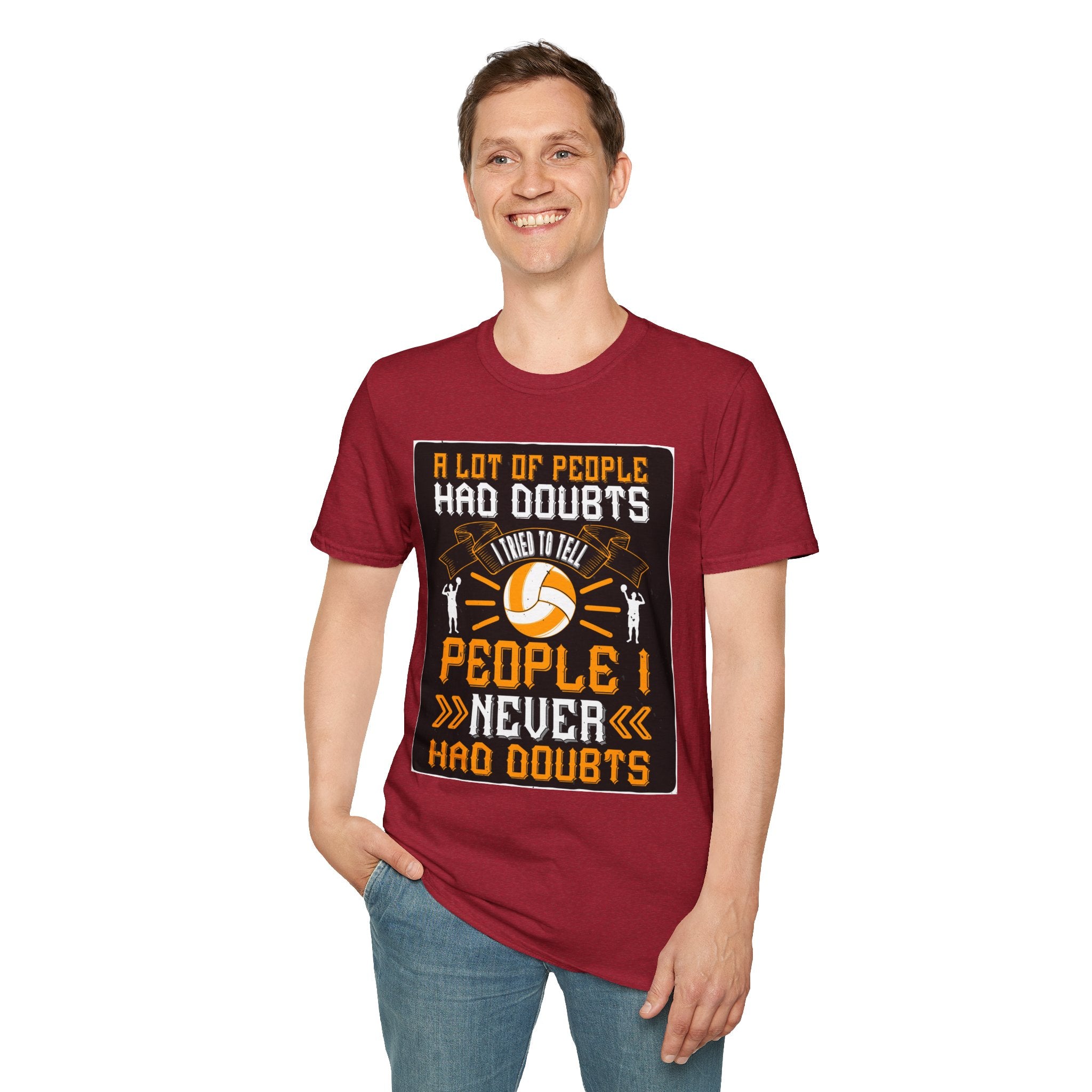 Volleyball Doubt Motivational T-Shirt, Unisex Softstyle Shirt, Sportswear