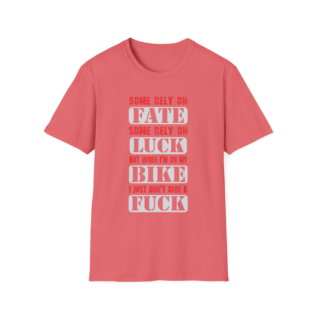 Rebellious Unisex T-Shirt - Fate, Luck, Bike, Adventure Shirt, Perfect for Bikers, Casual Wear, Gifts for Friends, Unique Graphic Tee