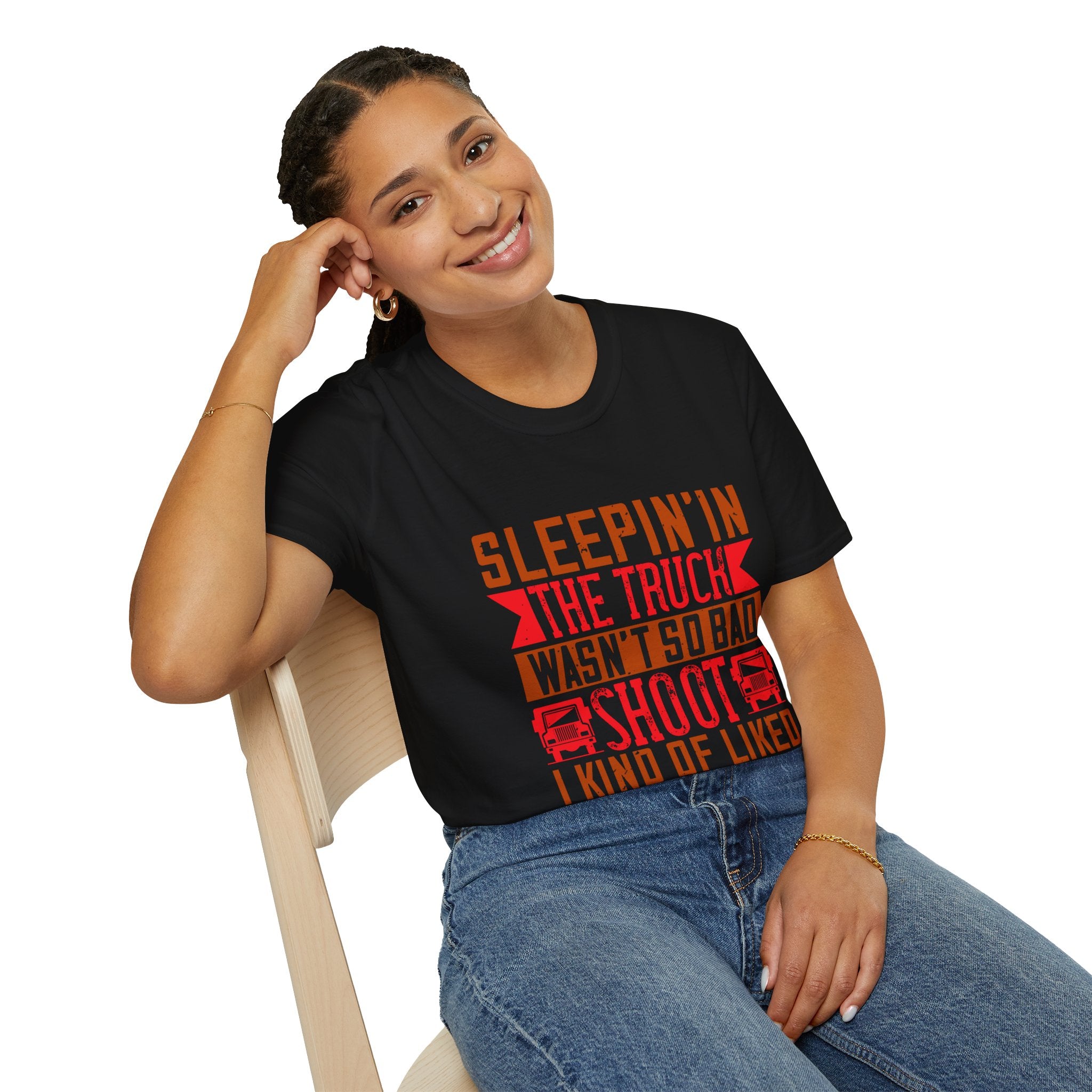 Sleepin' in the Truck Unisex T-Shirt, Casual Tee, Outdoor Adventure Shirt