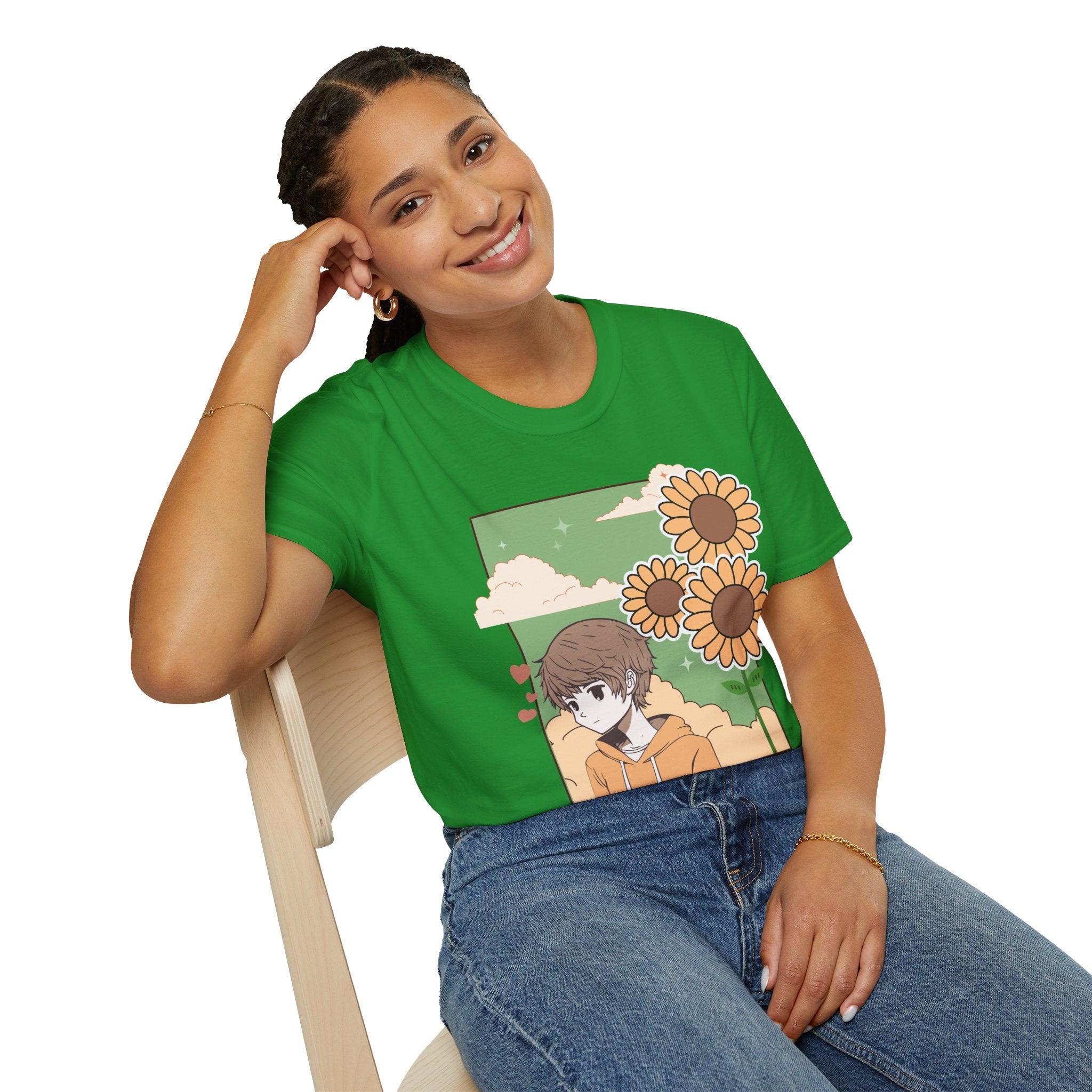 Sunflower Aesthetic Unisex T-Shirt, Softstyle Tee, Casual Wear