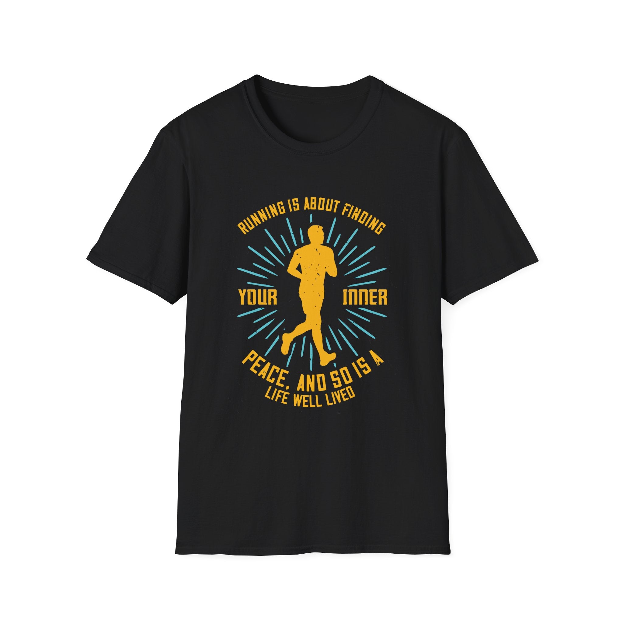 Inspirational Running T-Shirt for Peace Seekers, Fitness Gift