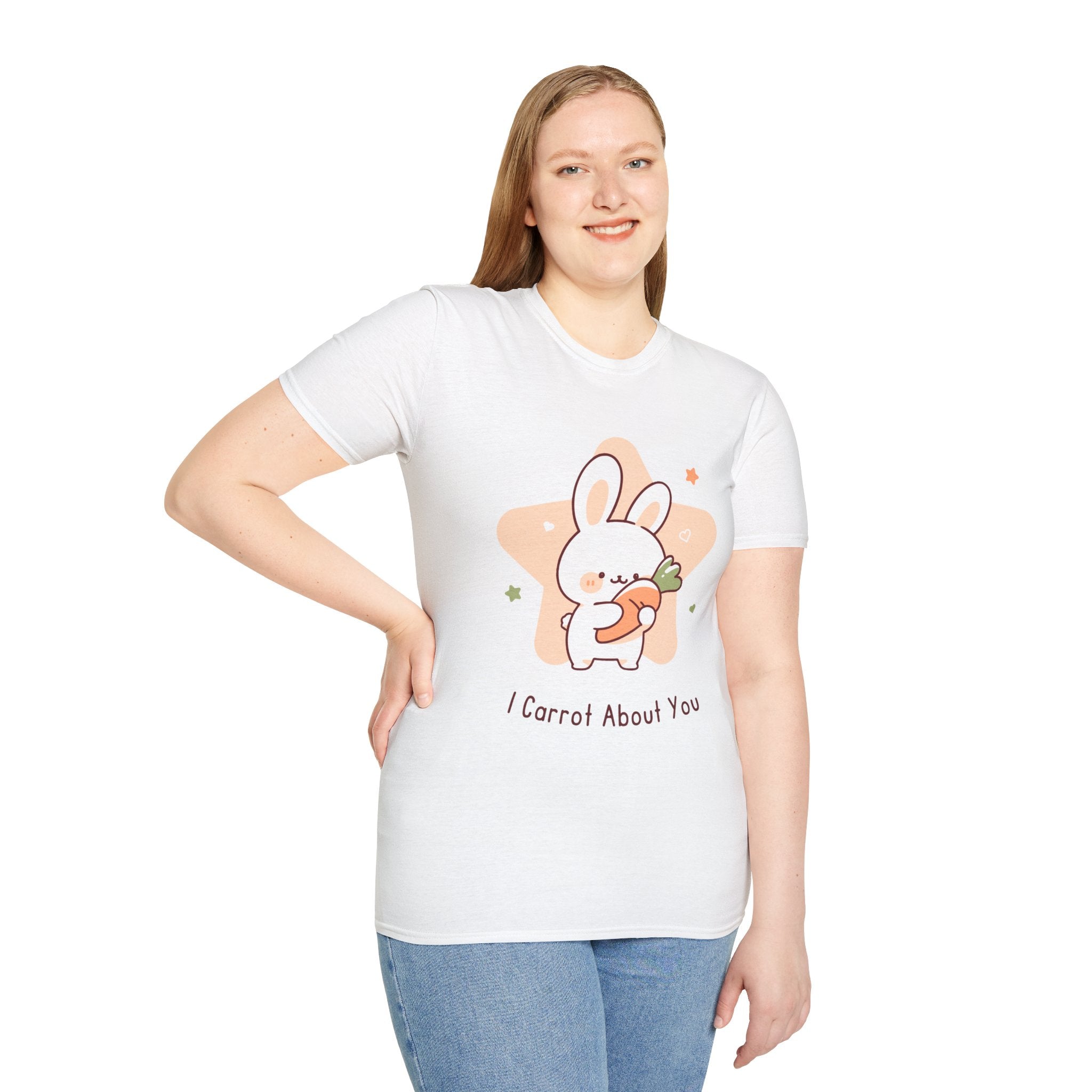 Cute Rabbit Graphic Tee, I Carrot About You Shirt