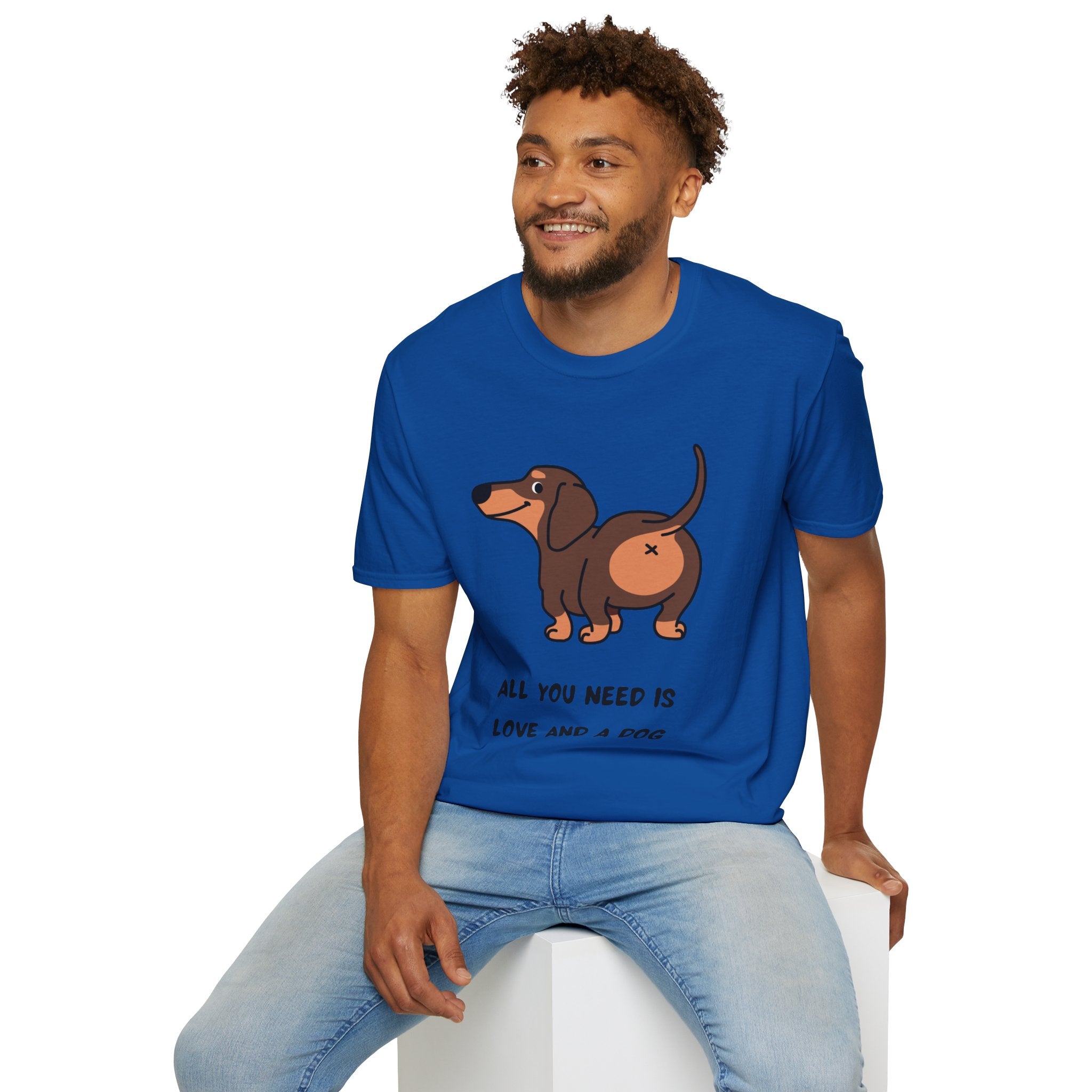 All You Need Is Love and a Dog T-Shirt - Cute Pet Lover Tee