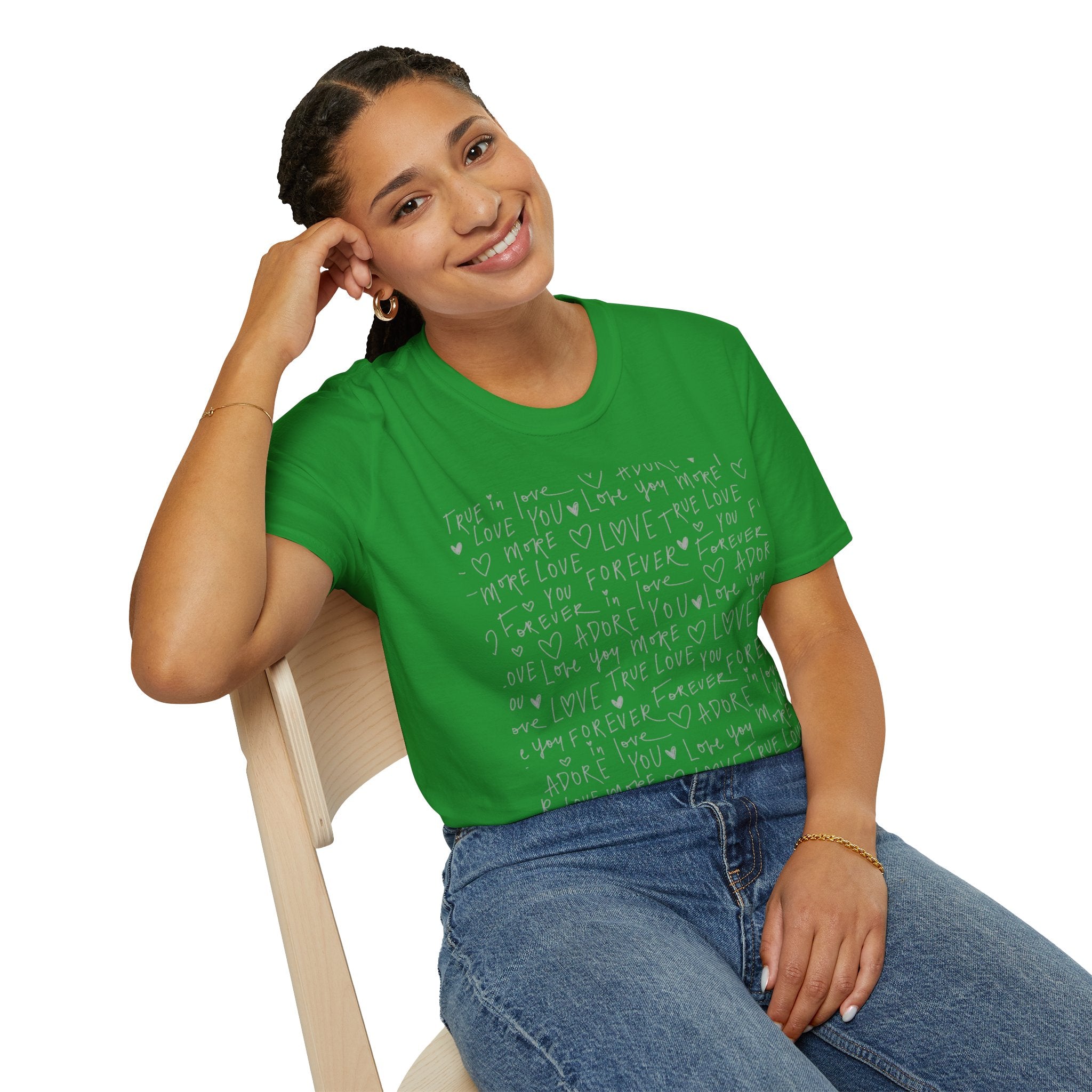 Romantic Love Note Unisex T-Shirt, Cute Casual Tee