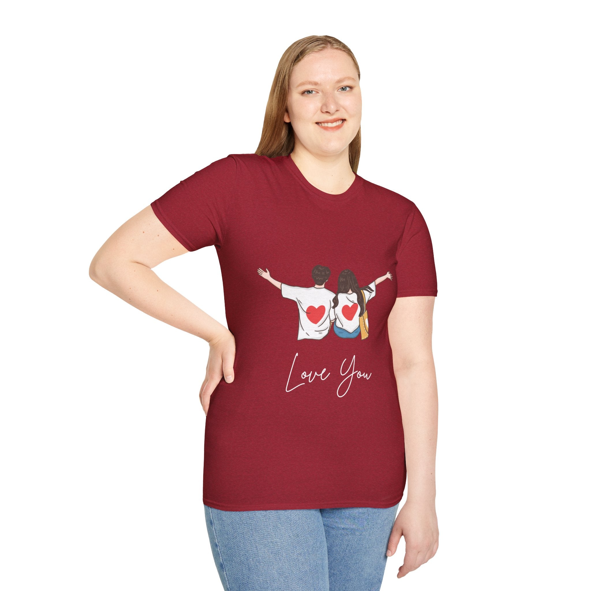 Love You Couple T-Shirt, Romantic Gift, Valentine’s Day Tee