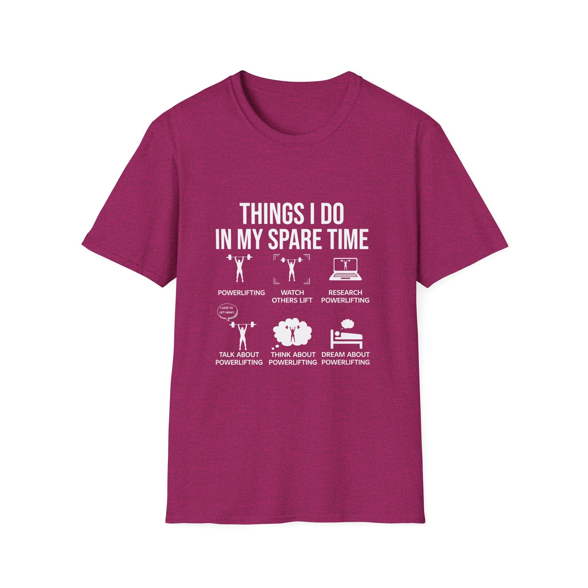 Funny Spare Time Activities T-Shirt, Leisurewear, Gift for Friends, Casual Humor Shirt, Relaxation Tee, Birthday Present