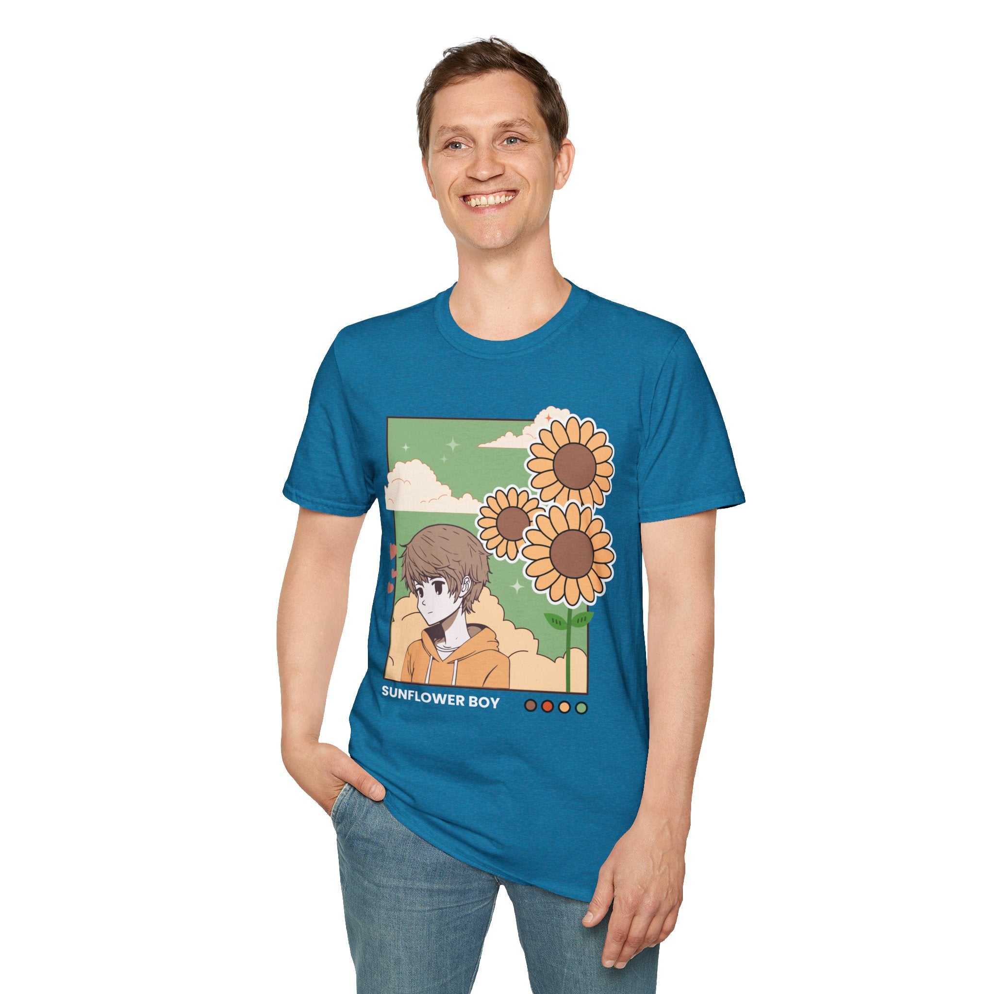 Sunflower Aesthetic Unisex T-Shirt, Softstyle Tee, Casual Wear