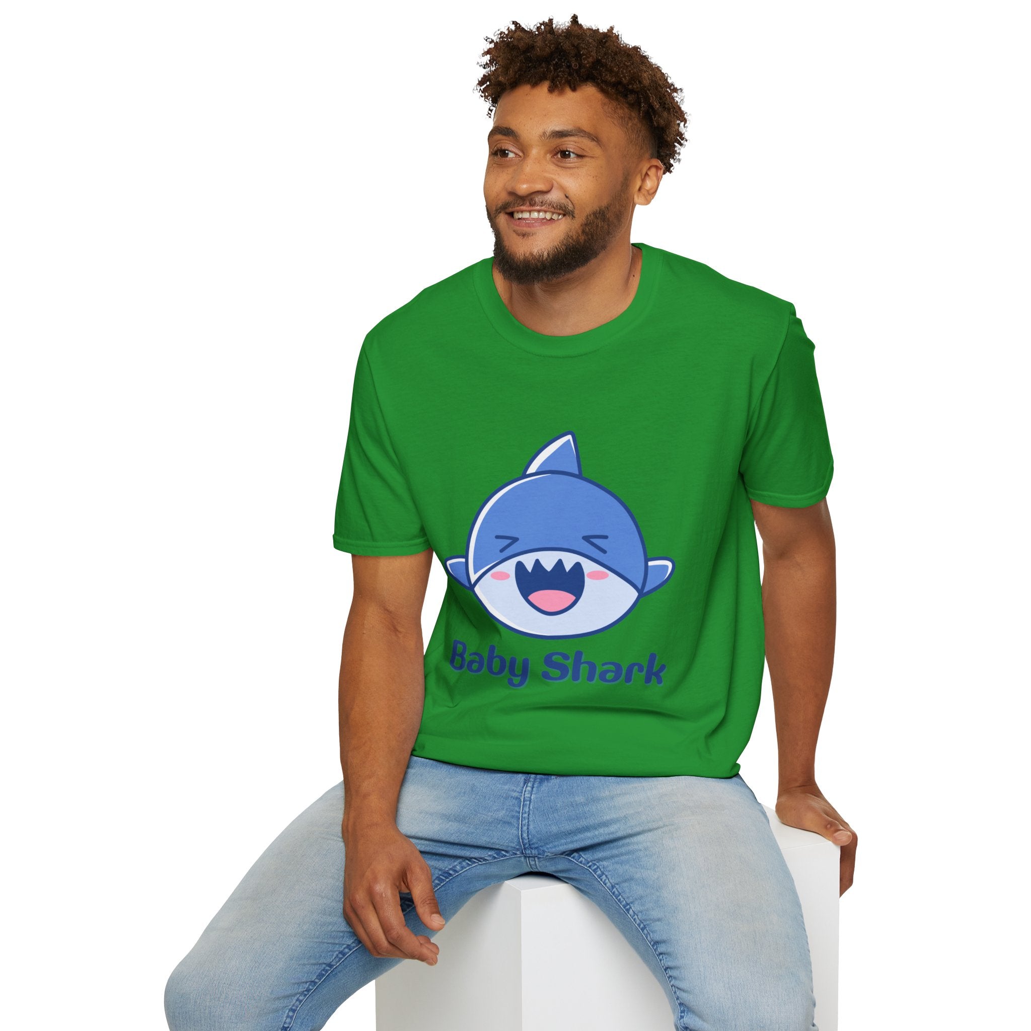 Baby Shark Softstyle T-Shirt, Fun Kids Tee, Cute Baby Shark Shirt