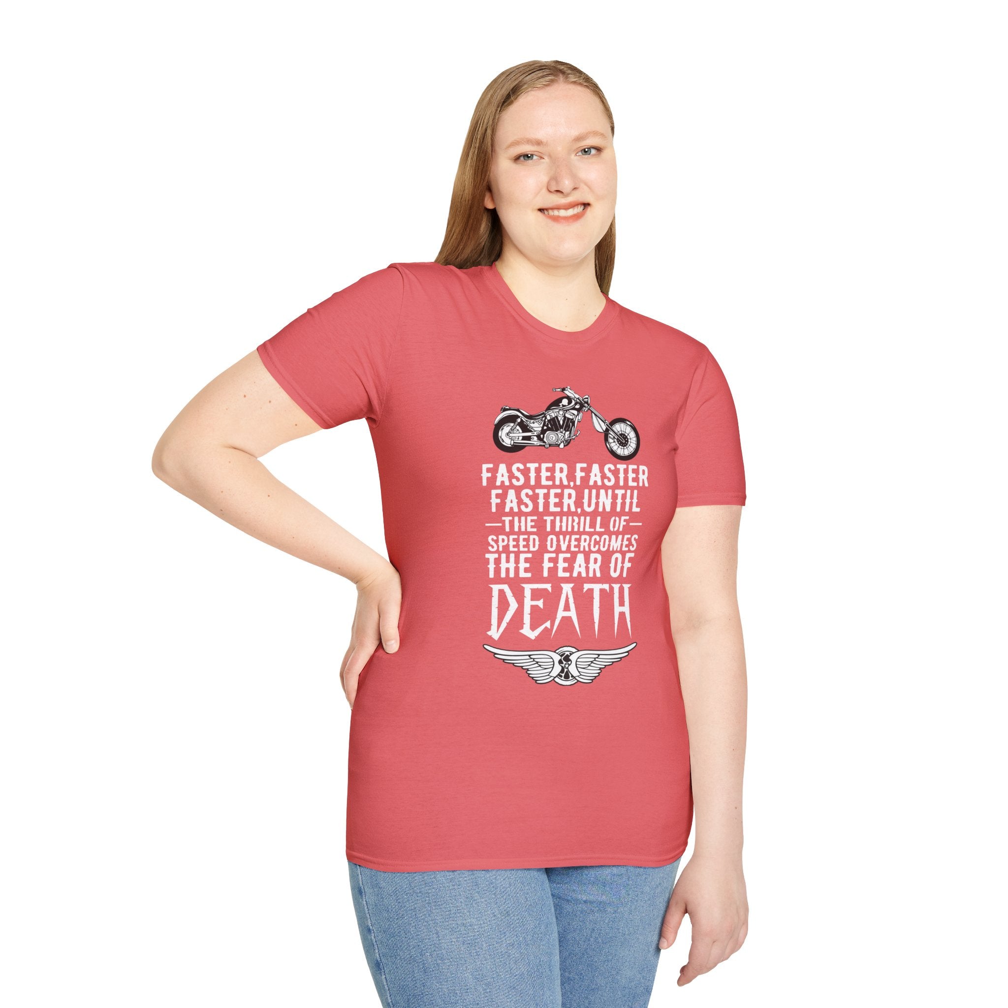 Motorcycle Enthusiast Unisex T-Shirt - Fearless Biker Tee, Gift for Riders, Road Trip Apparel, Freedom Shirt, Adventure Clothing