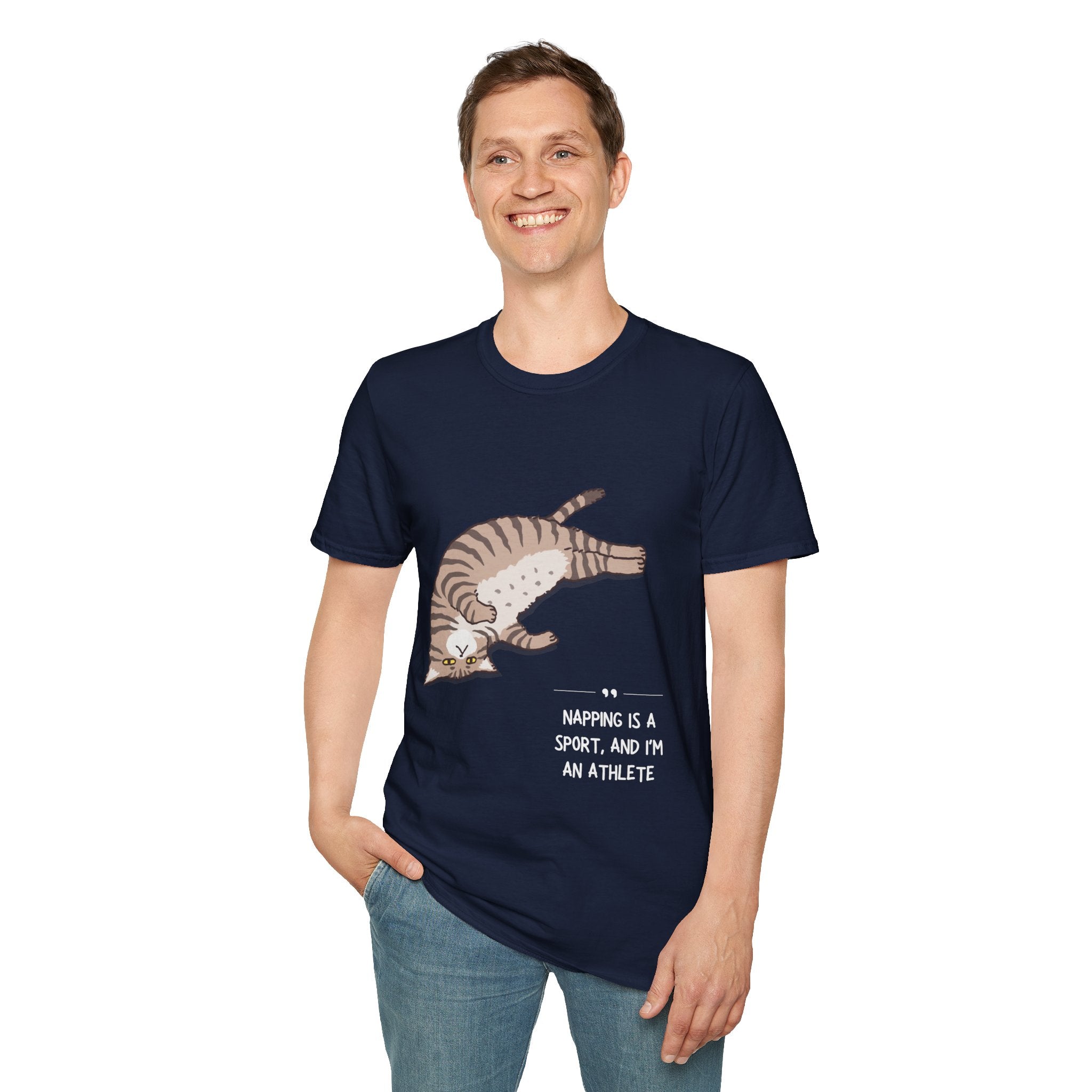 Cat Nap T-Shirt, Funny Cat Lover Gift, Unisex Tee