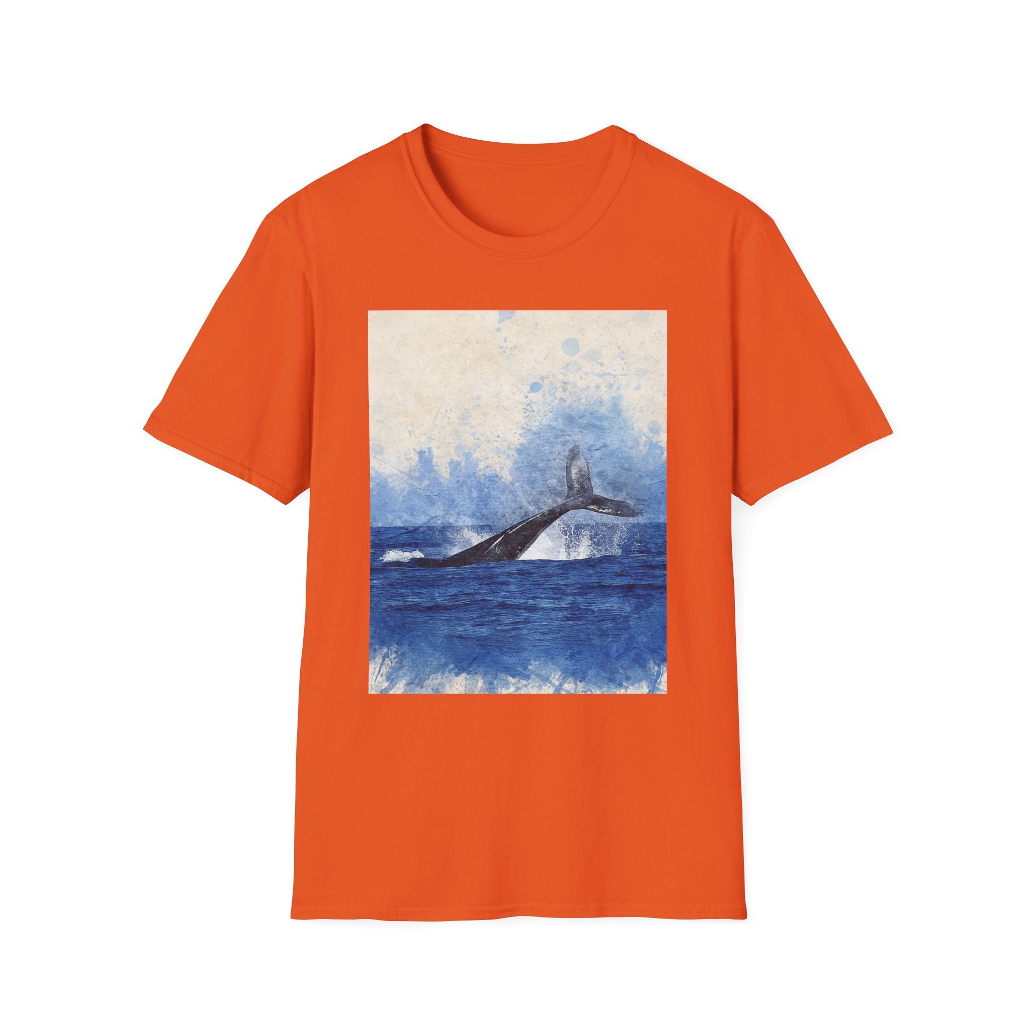 Whale Watching Unisex Softstyle T-Shirt, Ocean Lover Gift, Nature Tee