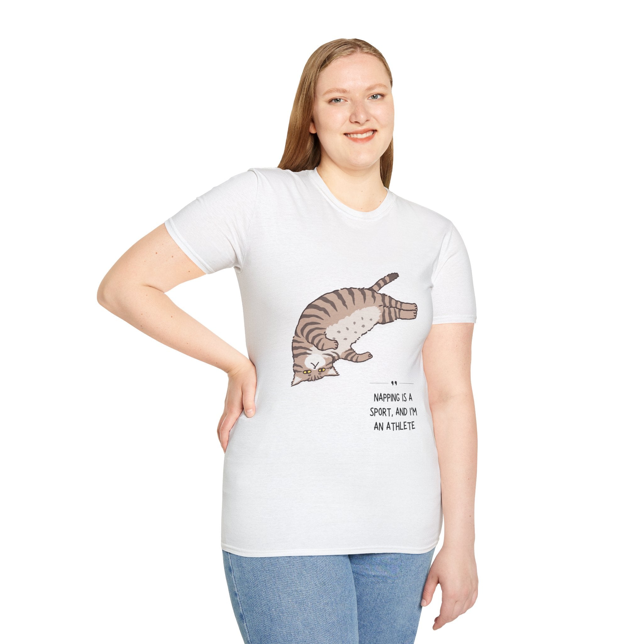Cat Nap T-Shirt, Funny Cat Lover Gift, Unisex Tee