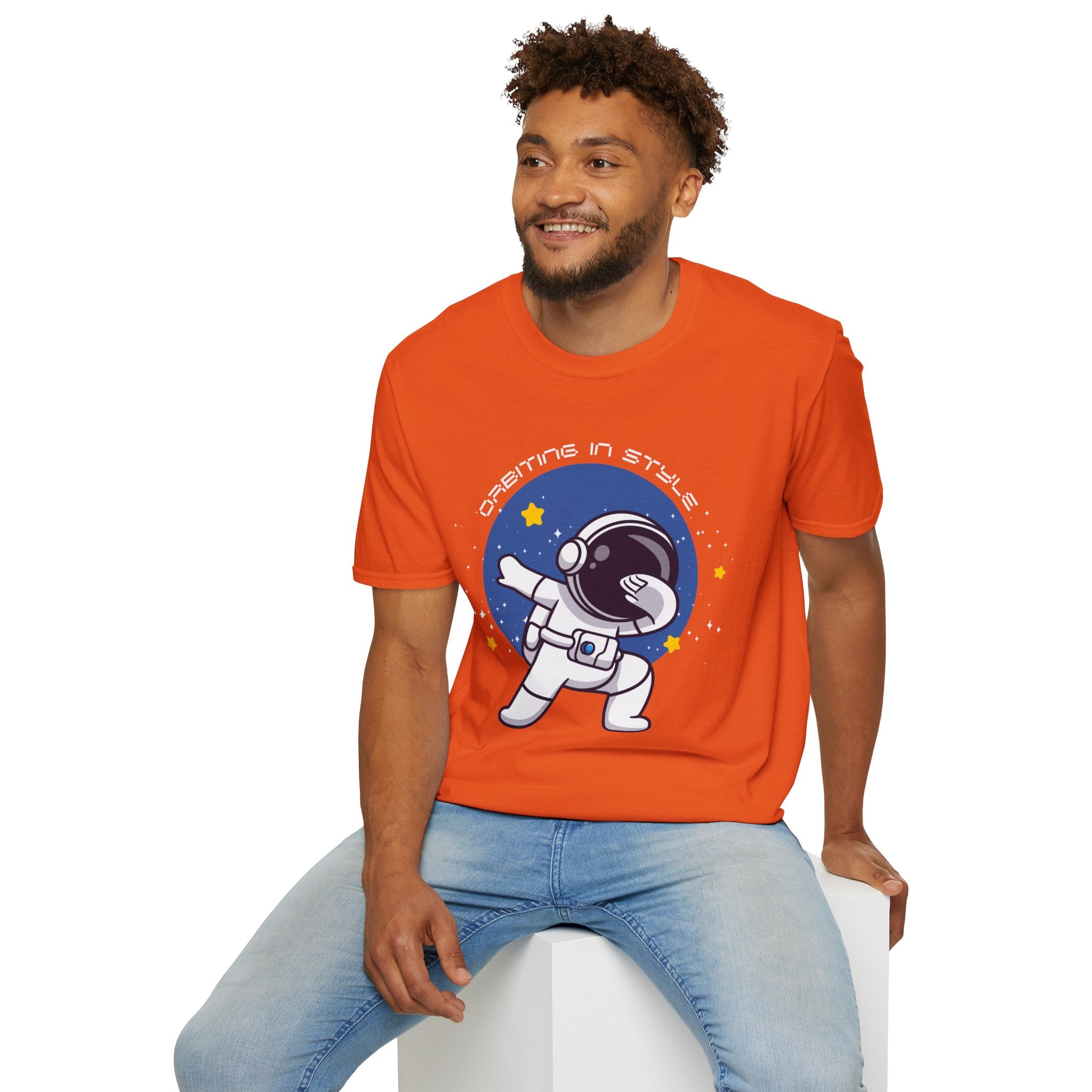 Astronaut Graphic Unisex T-Shirt, Cool Space Tee