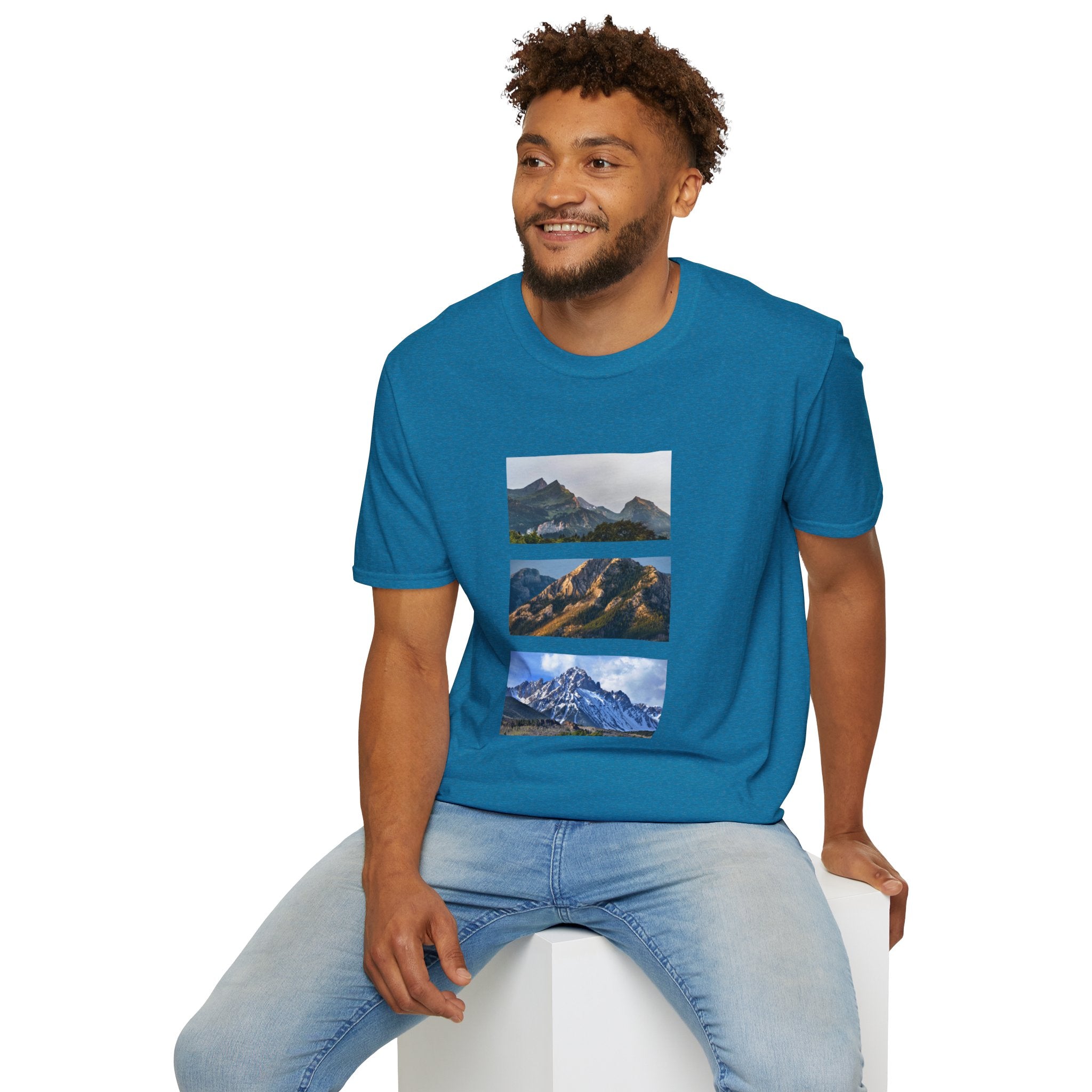 Mountain Photography Unisex Softstyle T-Shirt - Nature Lover Gift