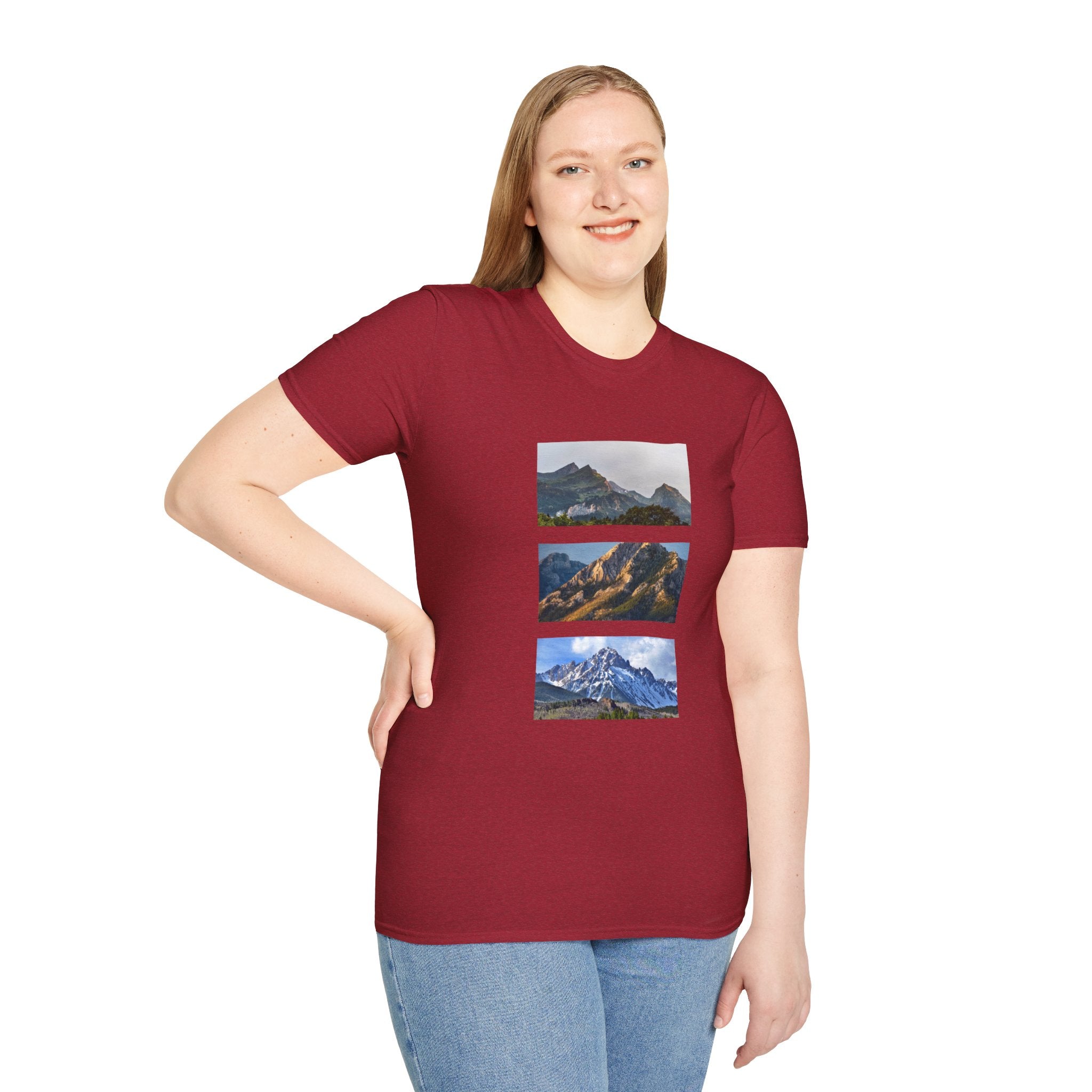 Mountain Photography Unisex Softstyle T-Shirt - Nature Lover Gift