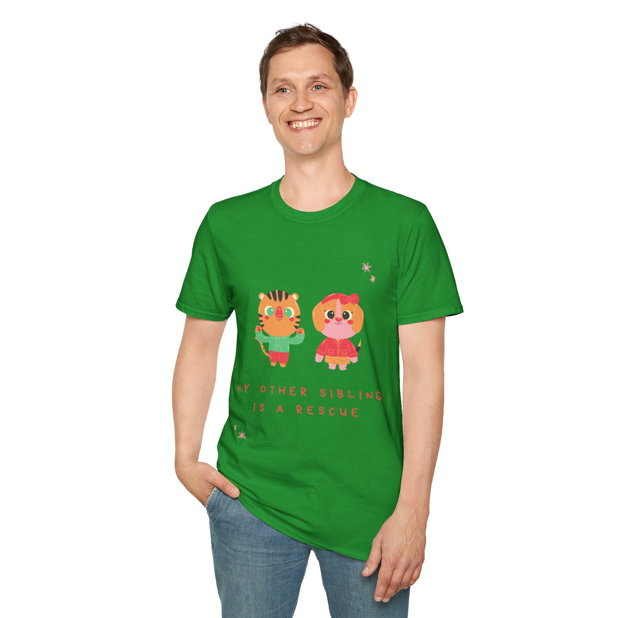 Cute Sibling Rescue T-Shirt, Animal Lovers Gift, Adoption Awareness Tee