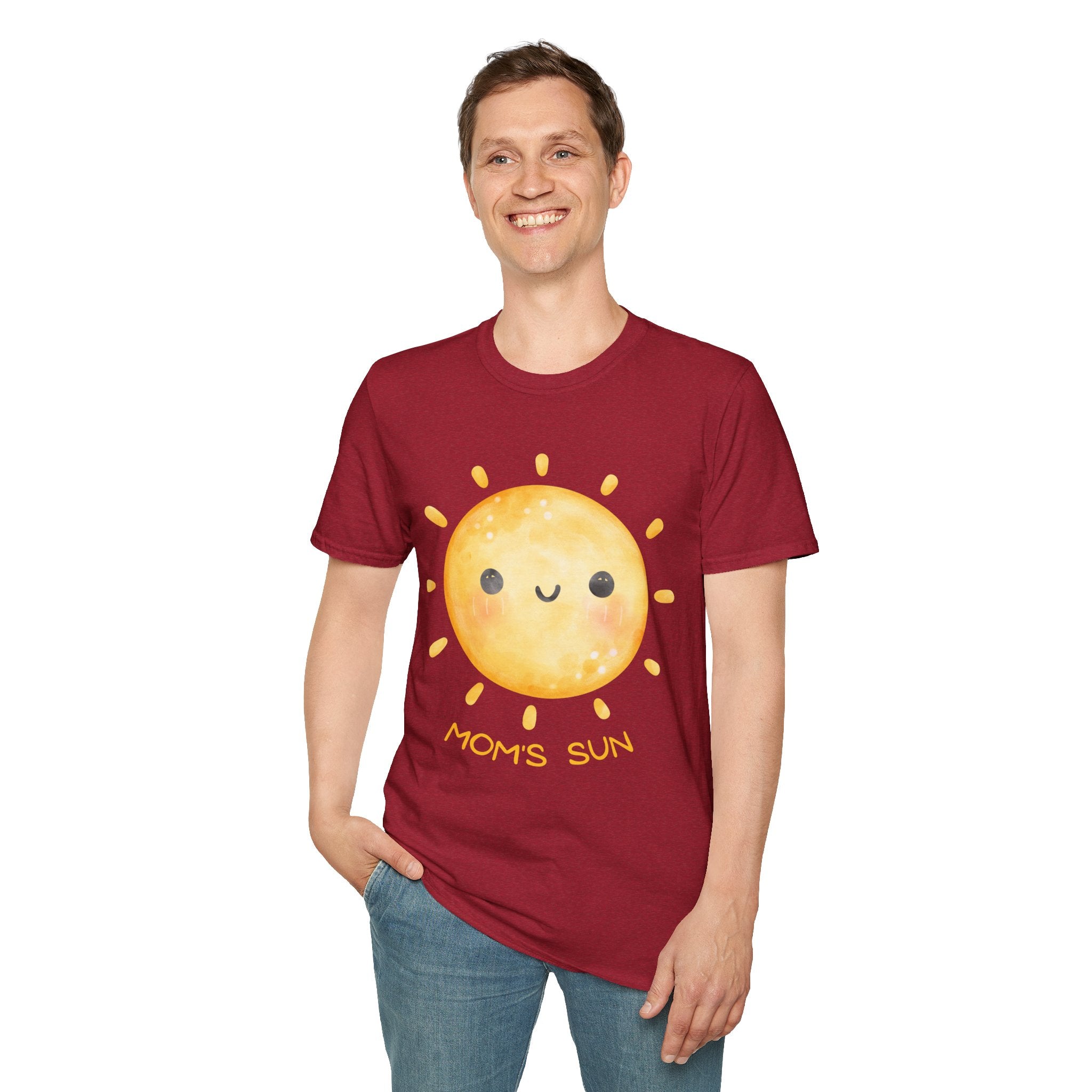 Cute 'Mom's Sun' Unisex Softstyle T-Shirt