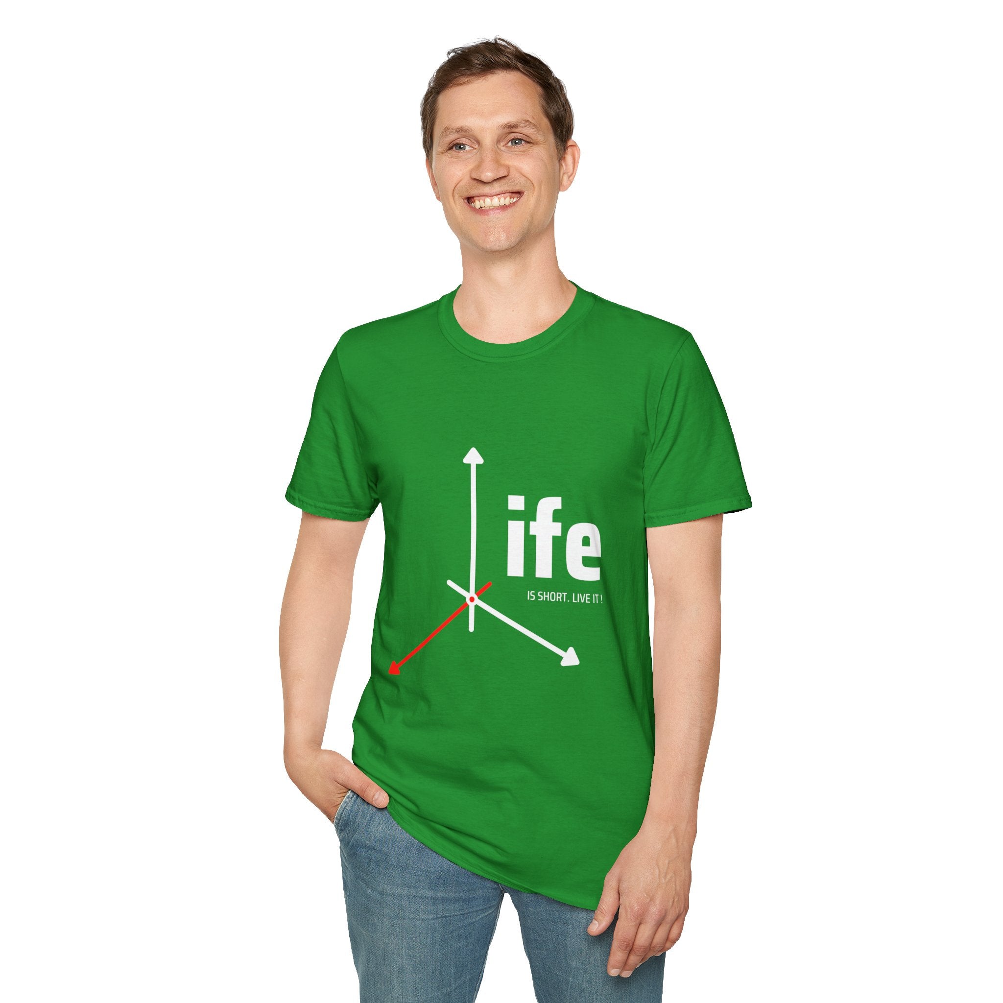 Life Direction Unisex T-Shirt, Motivational Tee, Casual Wear, Gift for Friends, Inspirational Life quote, Everyday Style