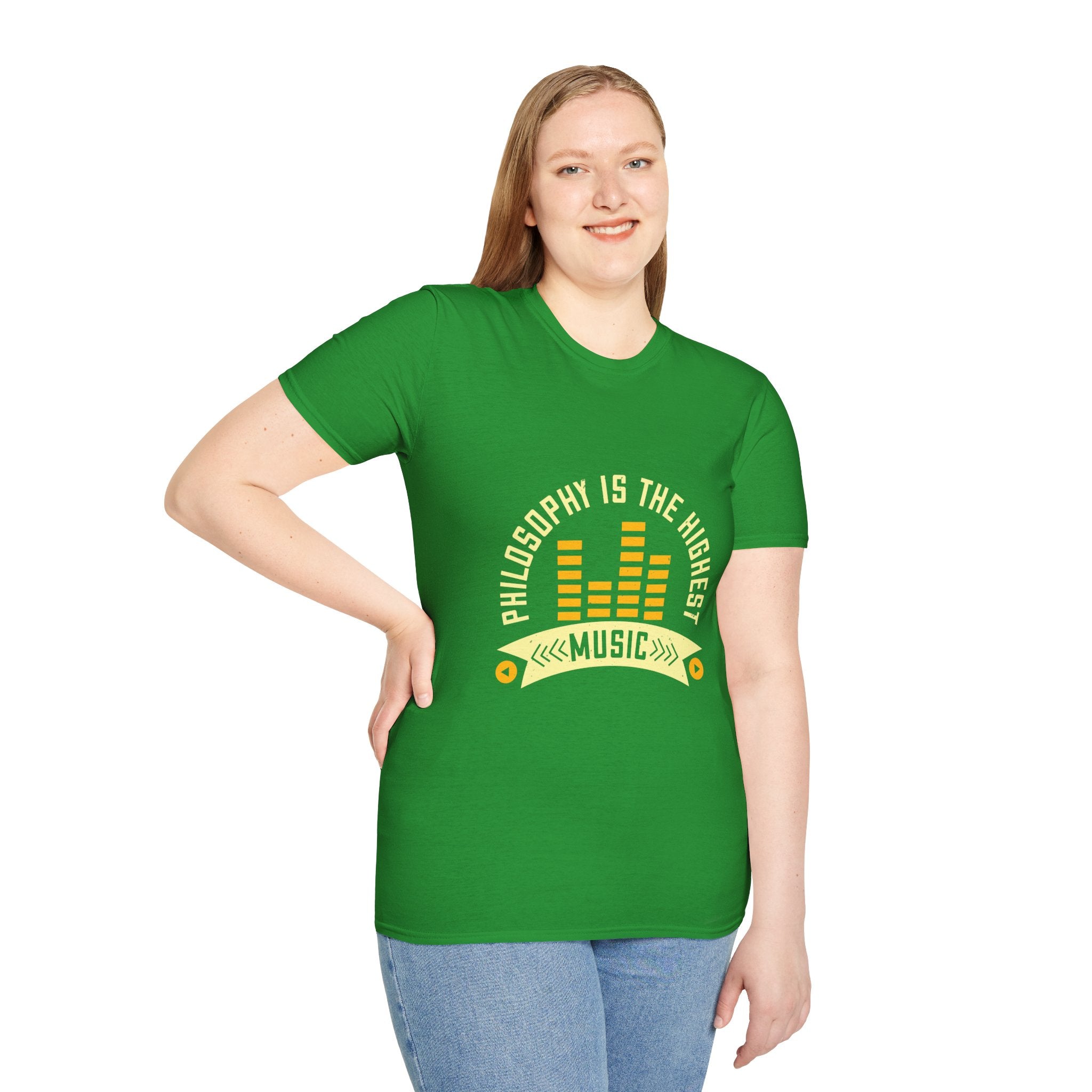Musical Philosophy T-Shirt - Unisex Softstyle Tee, Gift for Music Lovers