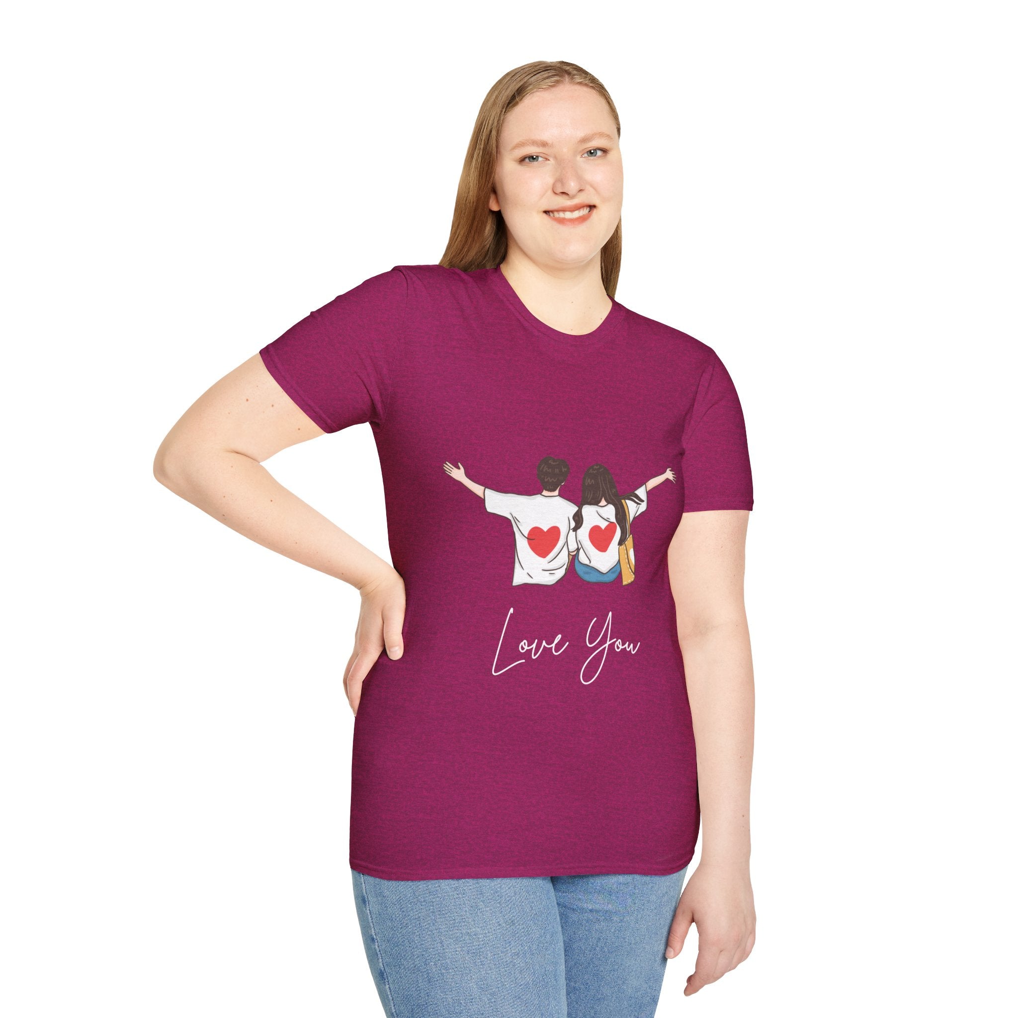 Love You Couple T-Shirt, Romantic Gift, Valentine’s Day Tee