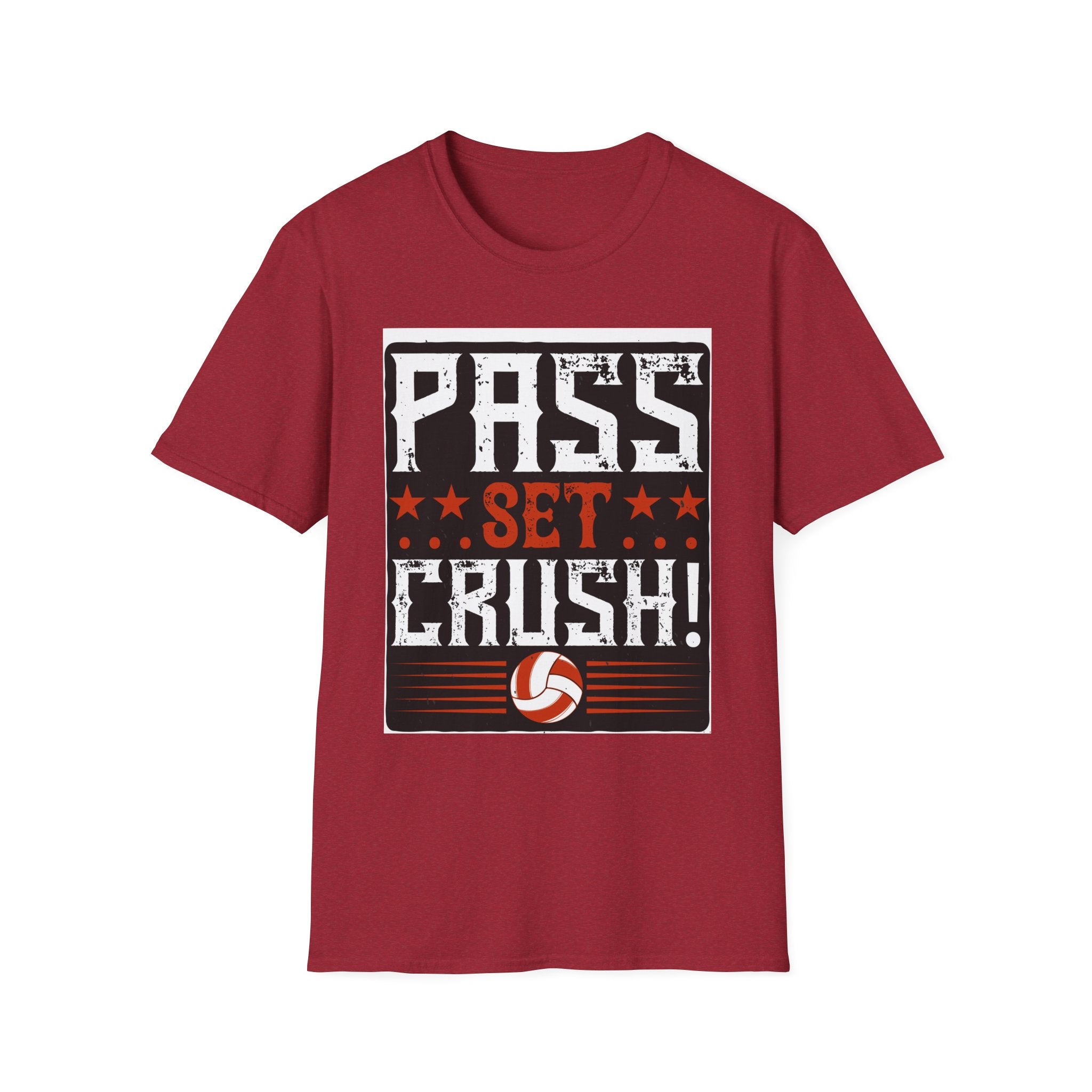 Volleyball Passion T-Shirt | Pass Set Crush! | Sports Tee