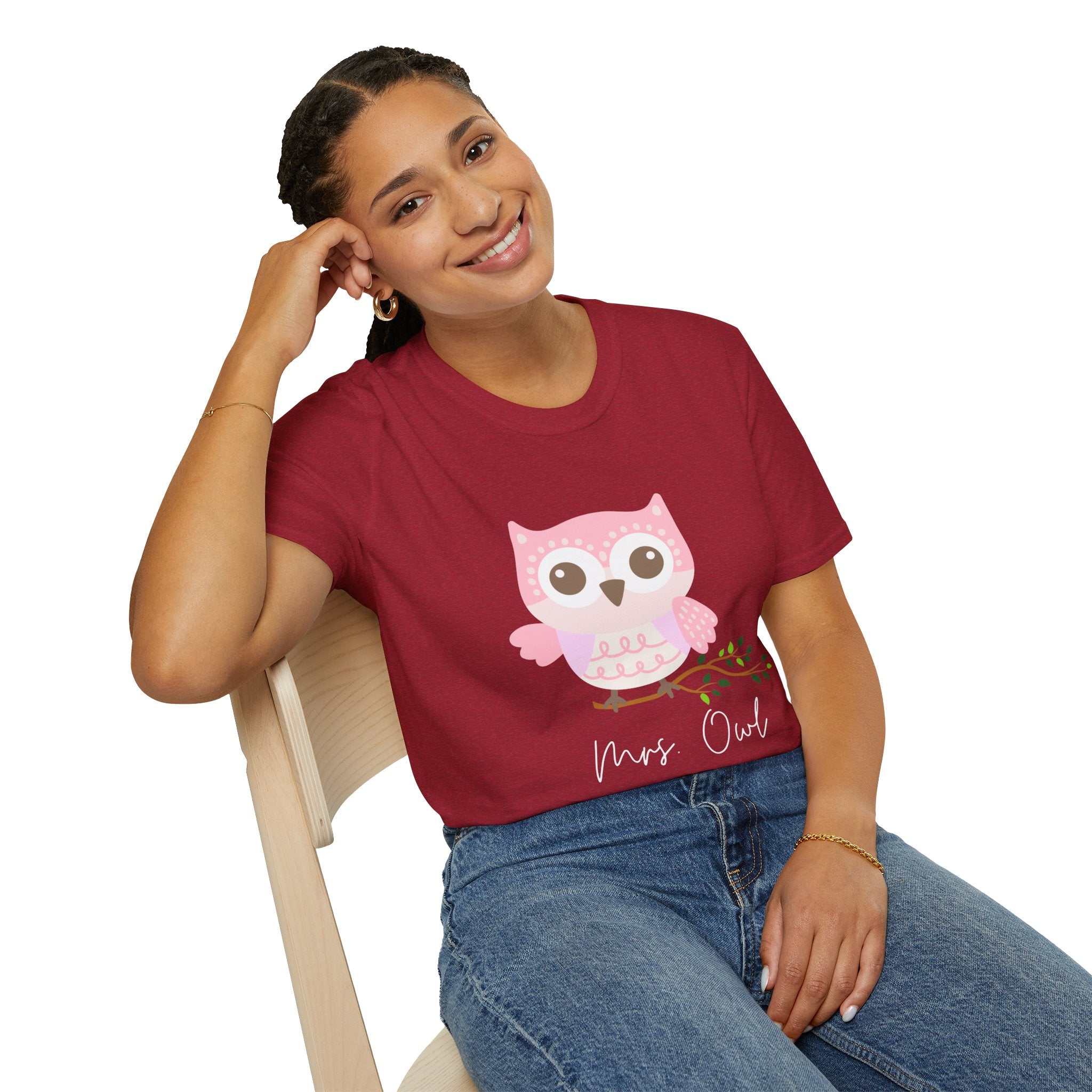 Cute Owl Unisex T-Shirt, Gift for Animal Lovers, Cozy Casual Wear