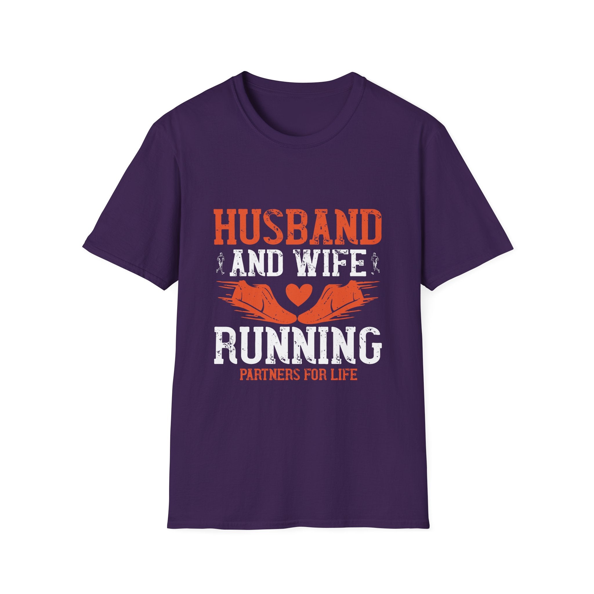 Couples Running T-Shirt, Husband and Wife Matching Tees