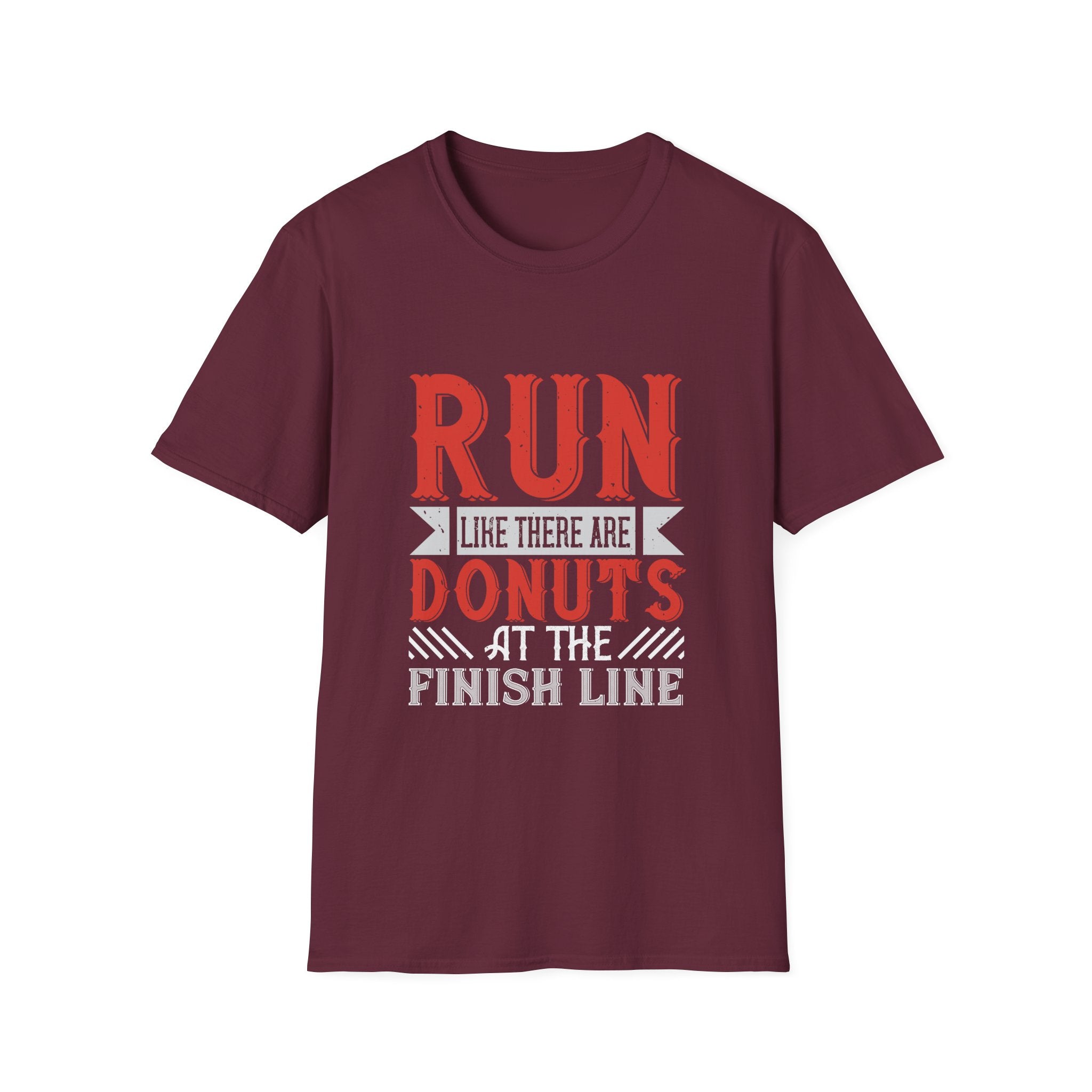 Playful Fitness T-Shirt - Perfect for Runners, Gift for Donut Lovers