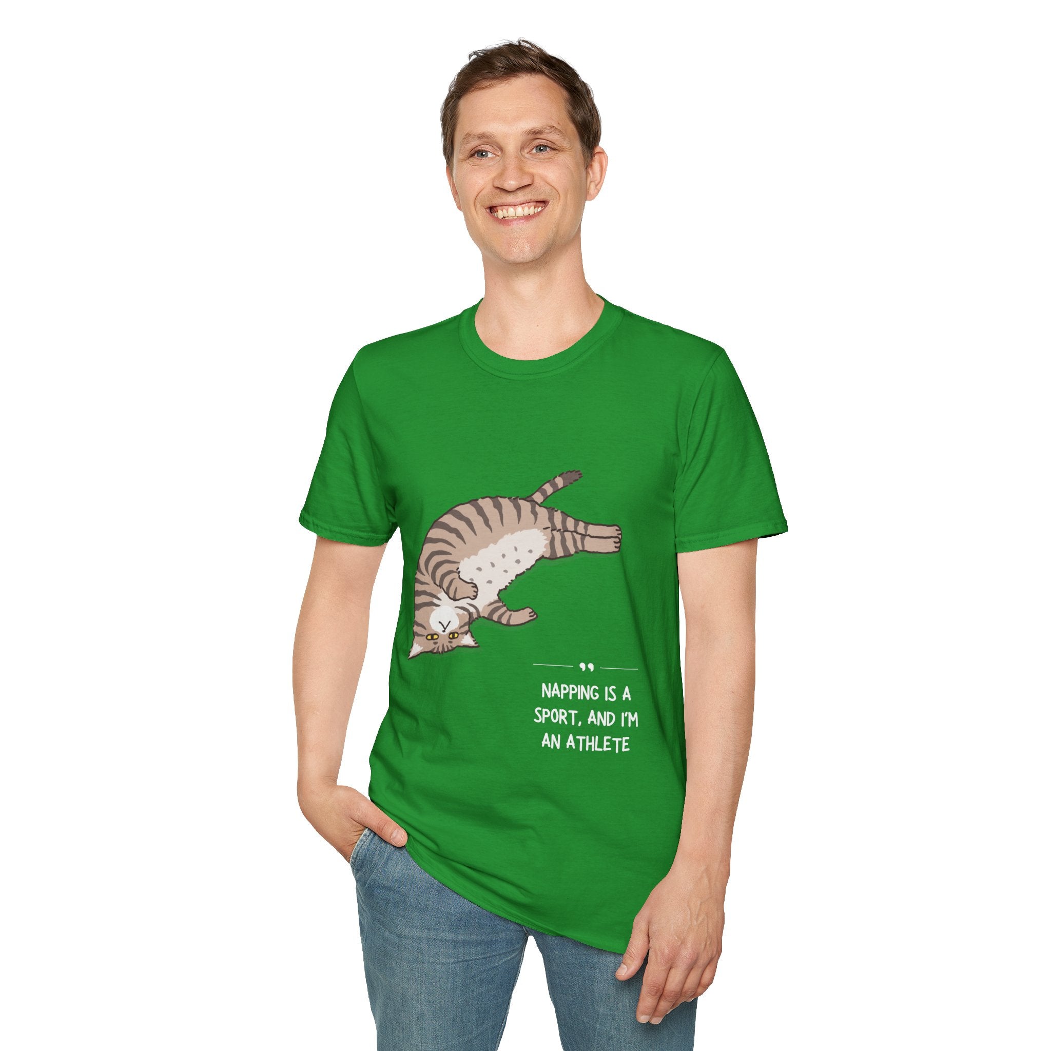 Cat Nap T-Shirt, Funny Cat Lover Gift, Unisex Tee