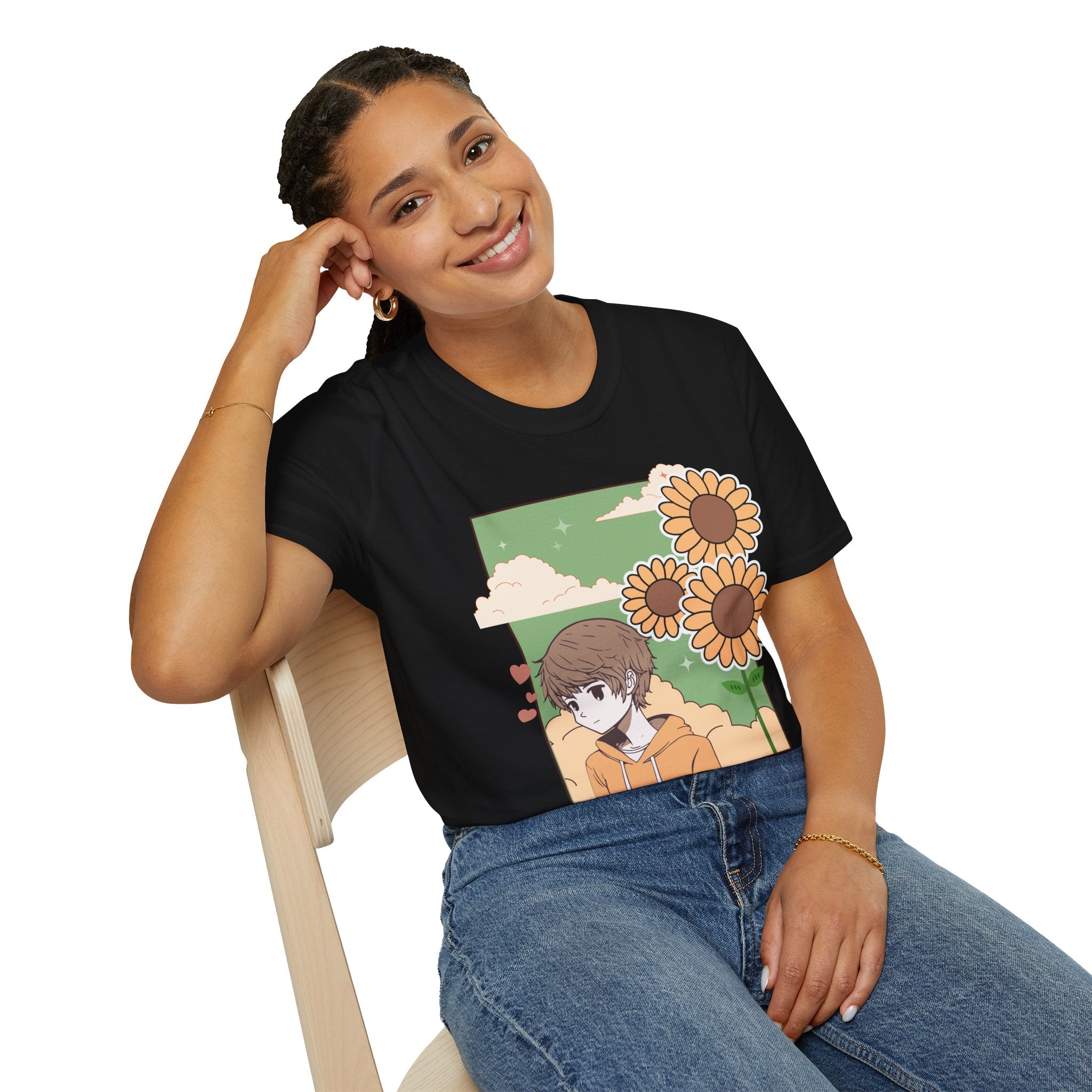 Sunflower Aesthetic Unisex T-Shirt, Softstyle Tee, Casual Wear