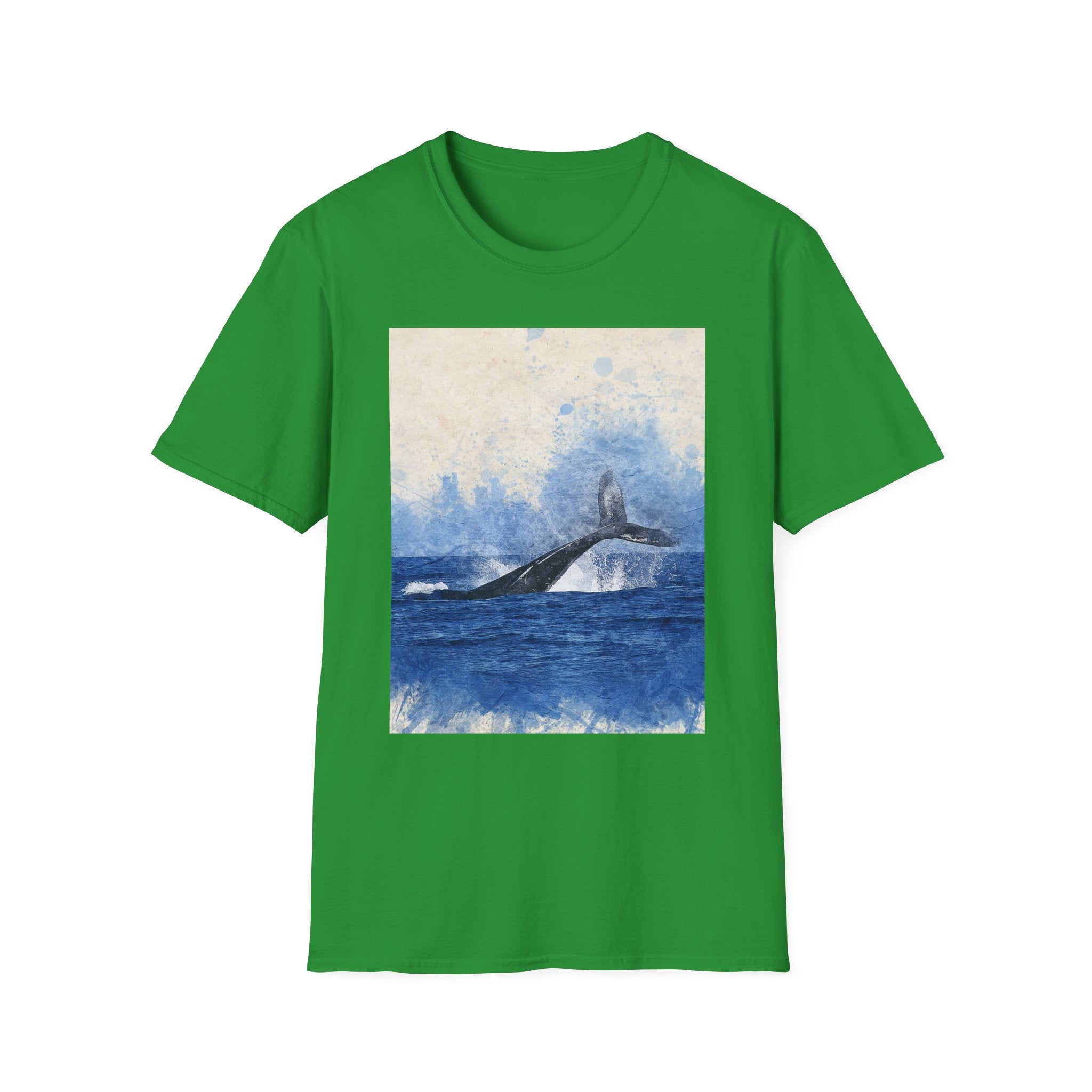 Whale Watching Unisex Softstyle T-Shirt, Ocean Lover Gift, Nature Tee