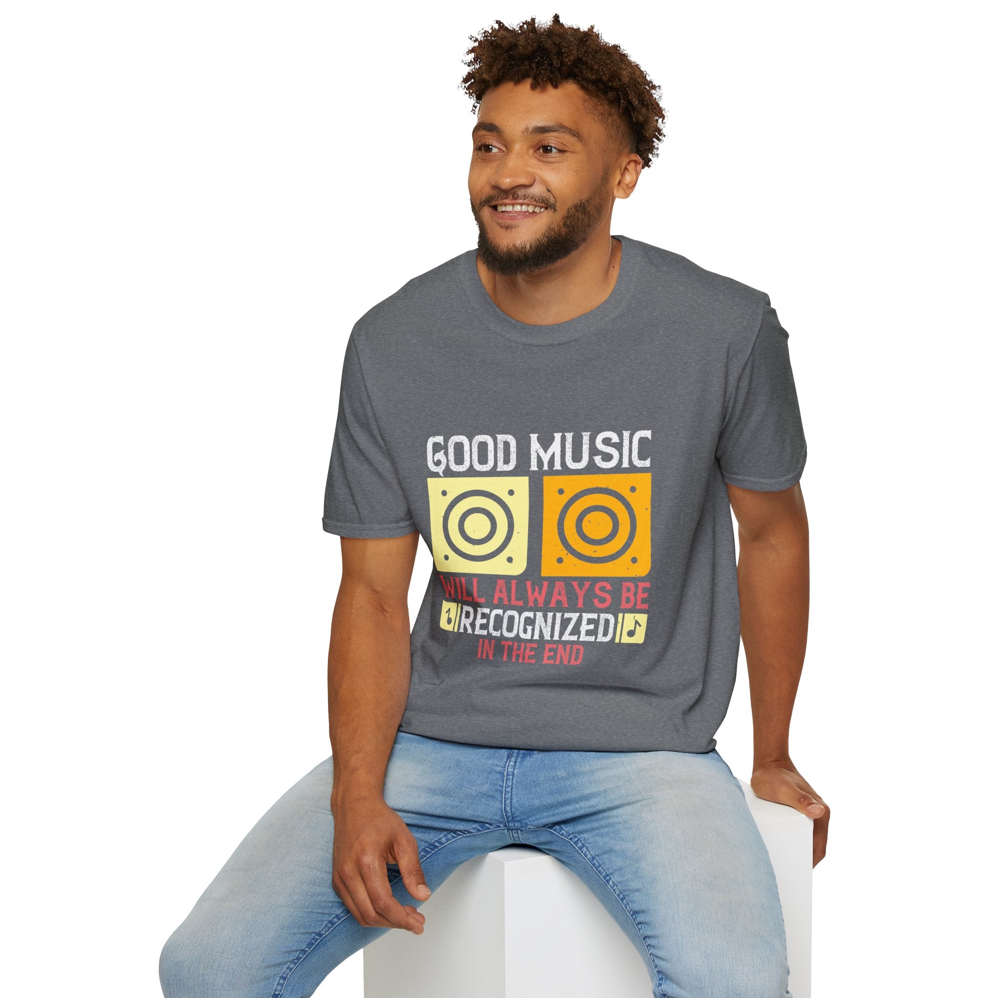 Good Music Unisex Softstyle T-Shirt | Retro Music Lover Tee