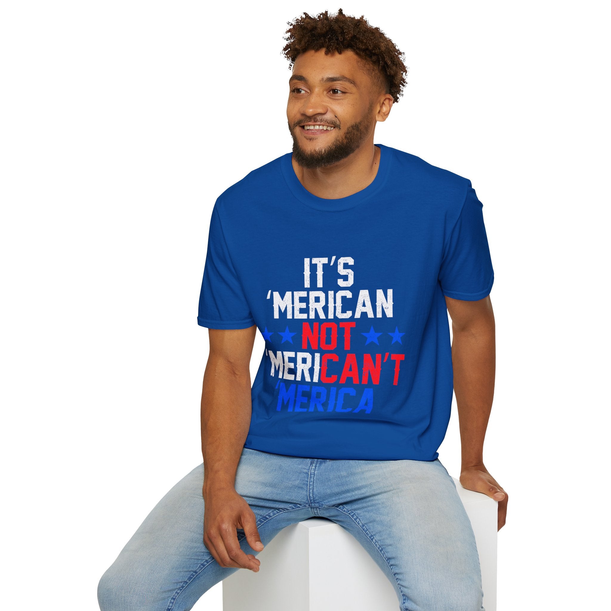 Patriotic Graphic Tee for Freedom Lovers - Unisex Softstyle T-Shirt, Casual Wear, Independence Day, Election Shirt, Gift Idea