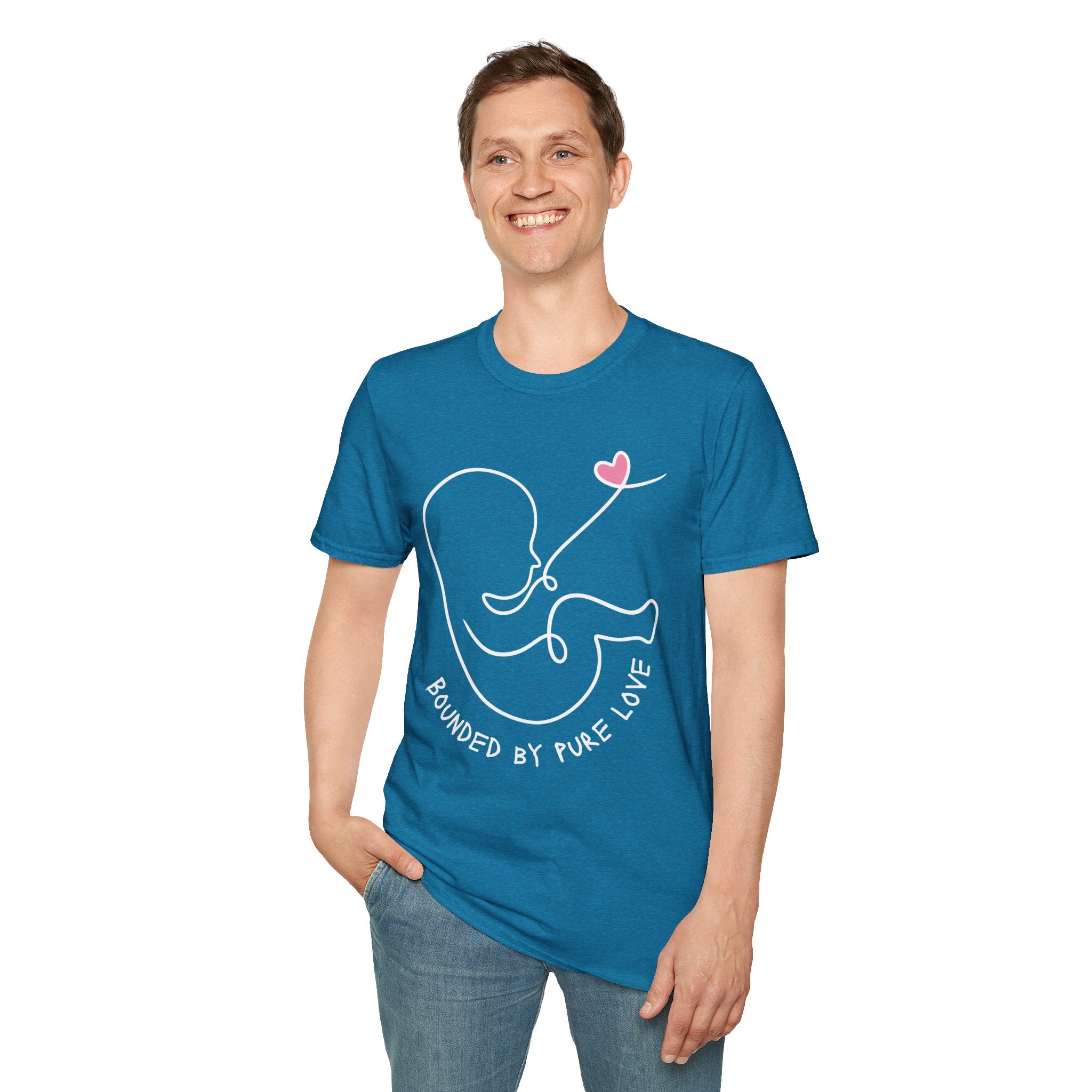 Bounded by Pure Love Unisex T-Shirt, Cute Tee, Expecting