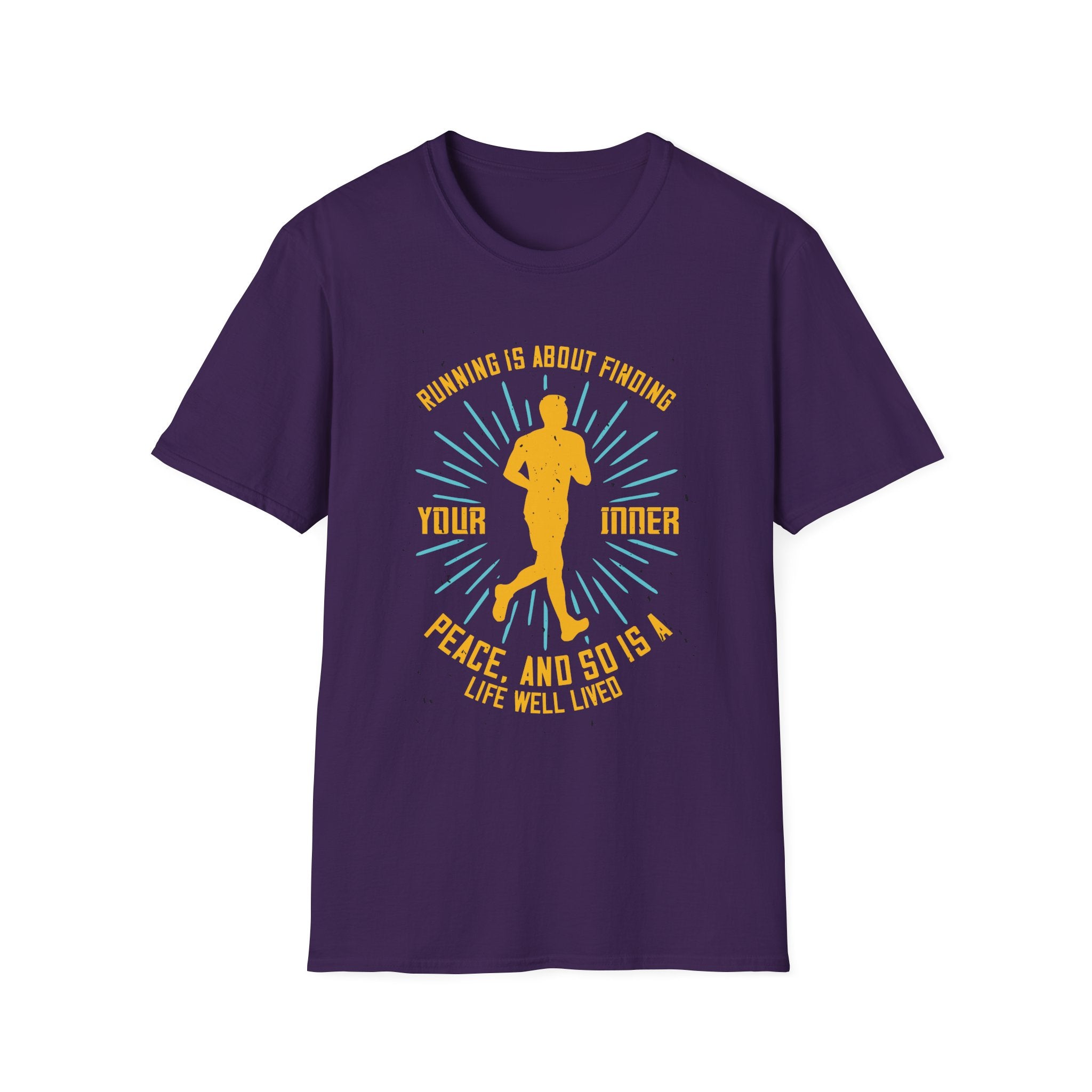 Inspirational Running T-Shirt for Peace Seekers, Fitness Gift