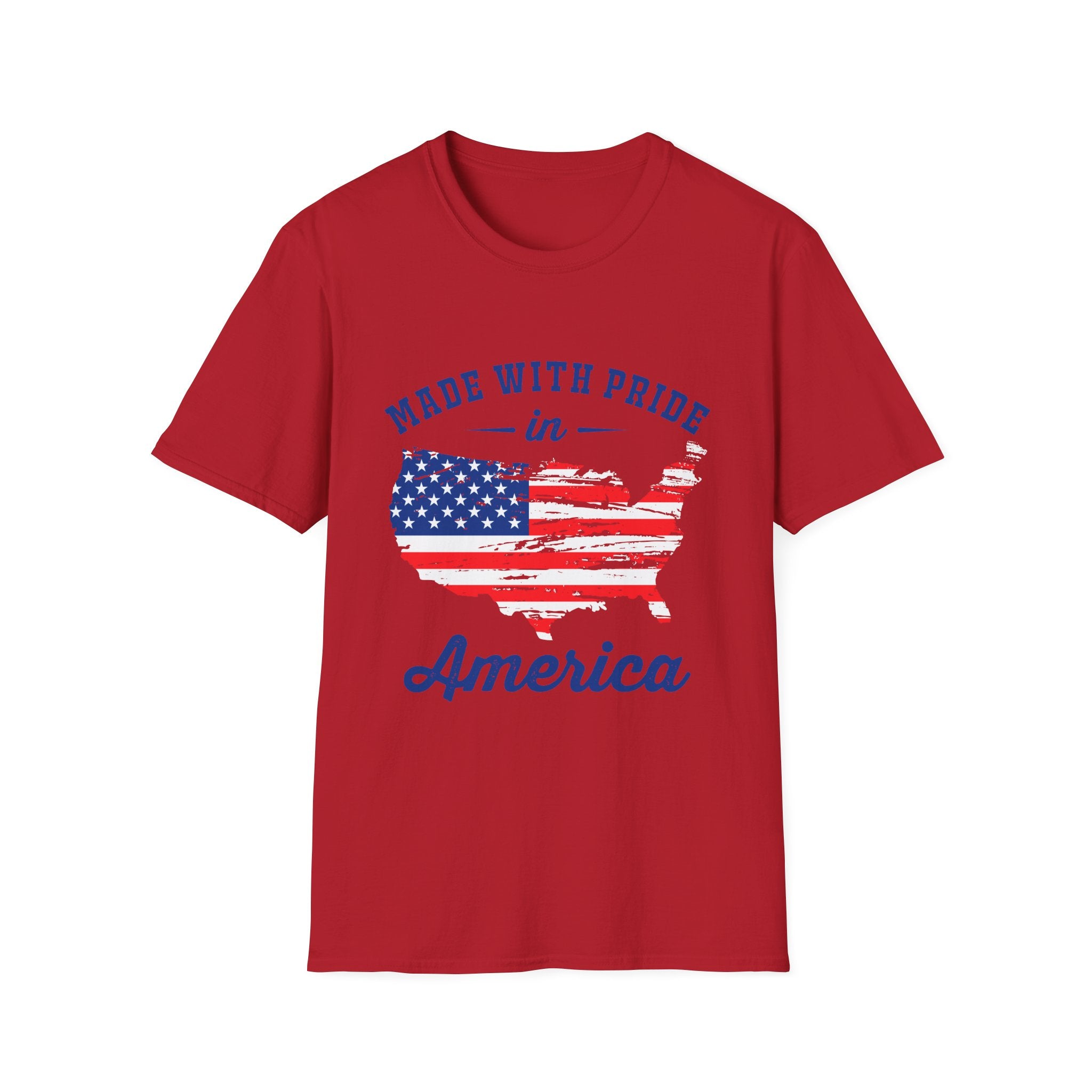 Pride USA Unisex T-Shirt, American Flag Graphic Tee, Independence Day Shirt, Gift for Patriots, Casual Everyday Wear