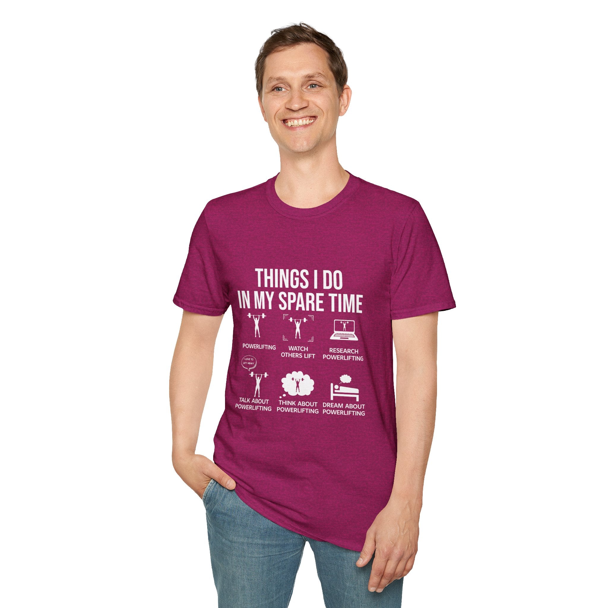Funny Spare Time Activities T-Shirt, Leisurewear, Gift for Friends, Casual Humor Shirt, Relaxation Tee, Birthday Present