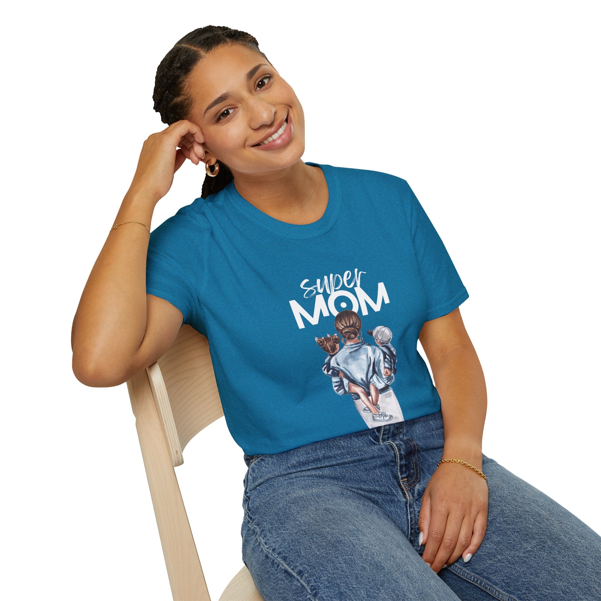 Super Mom Unisex Softstyle T-Shirt | Unisex T-Shirt