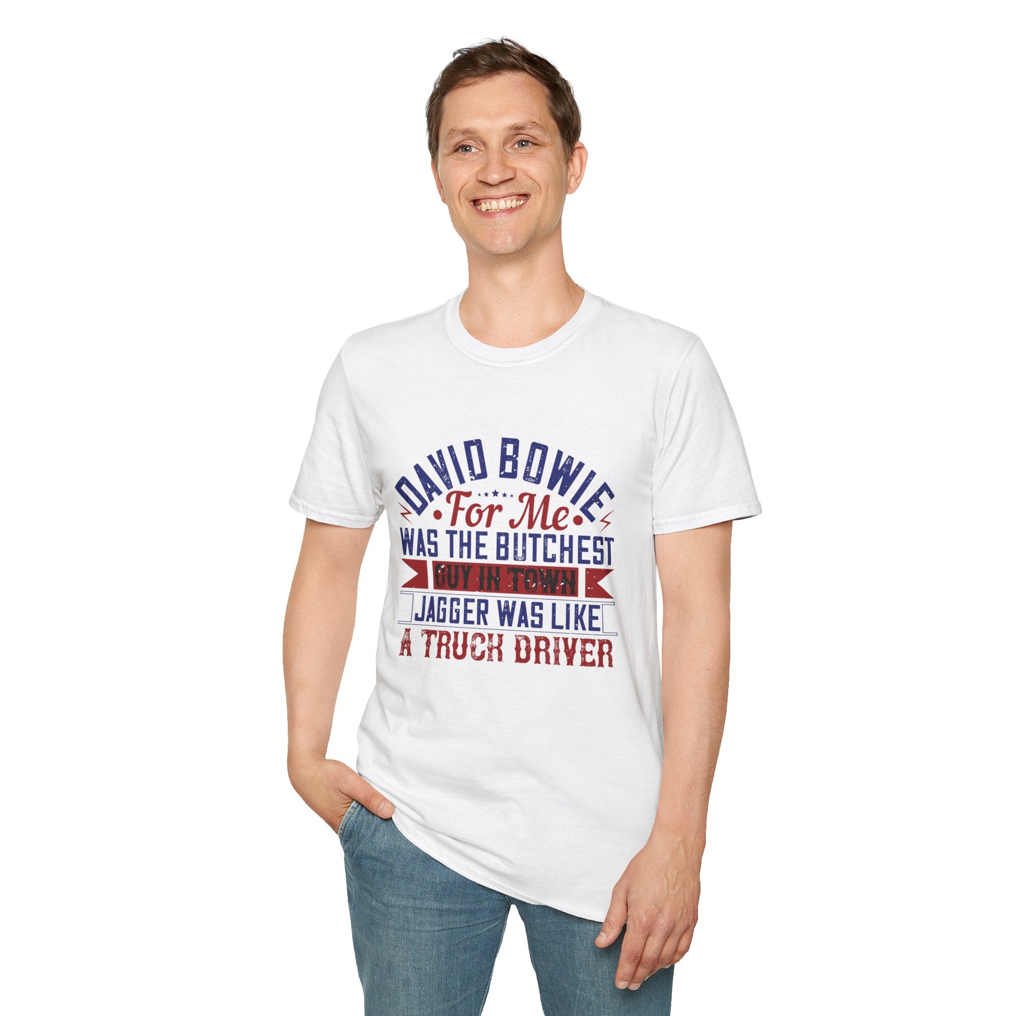 David Bowie Tribute T-Shirt, Unisex Graphic Tee, Music Lover Gift, Casual Wear, Retro Style, Birthday Present, Pop Culture Shirt