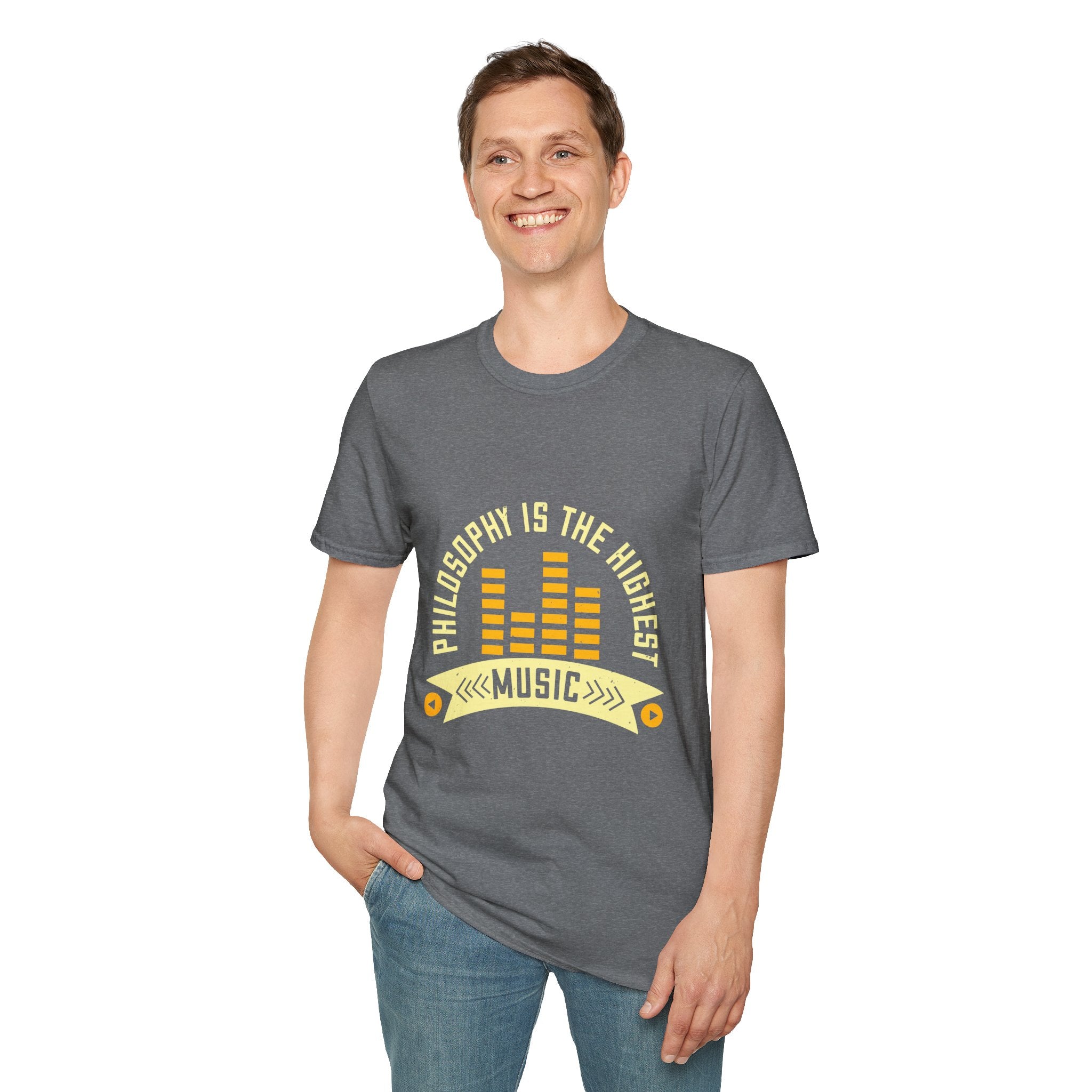 Musical Philosophy T-Shirt - Unisex Softstyle Tee, Gift for Music Lovers