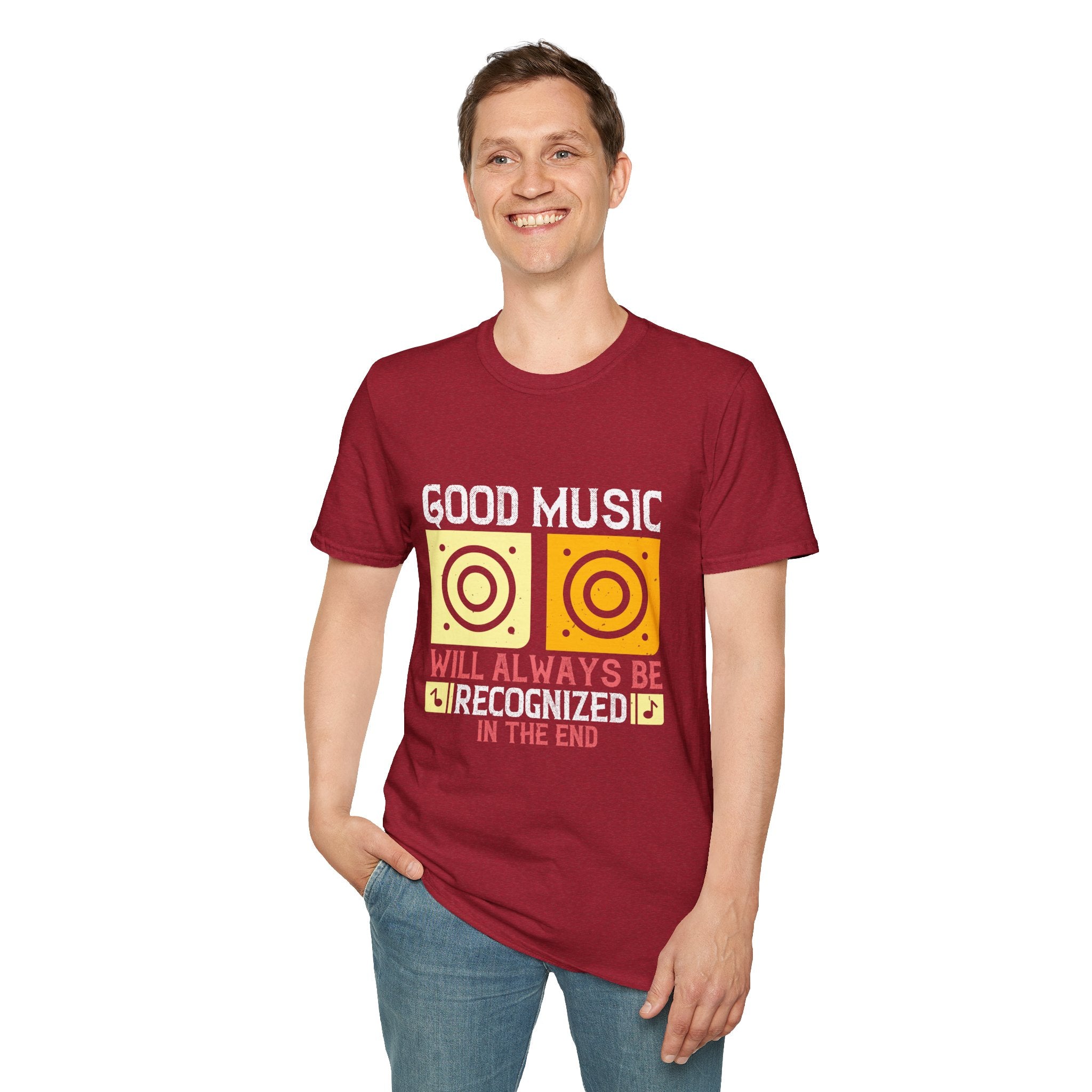 Good Music Unisex Softstyle T-Shirt | Retro Music Lover Tee