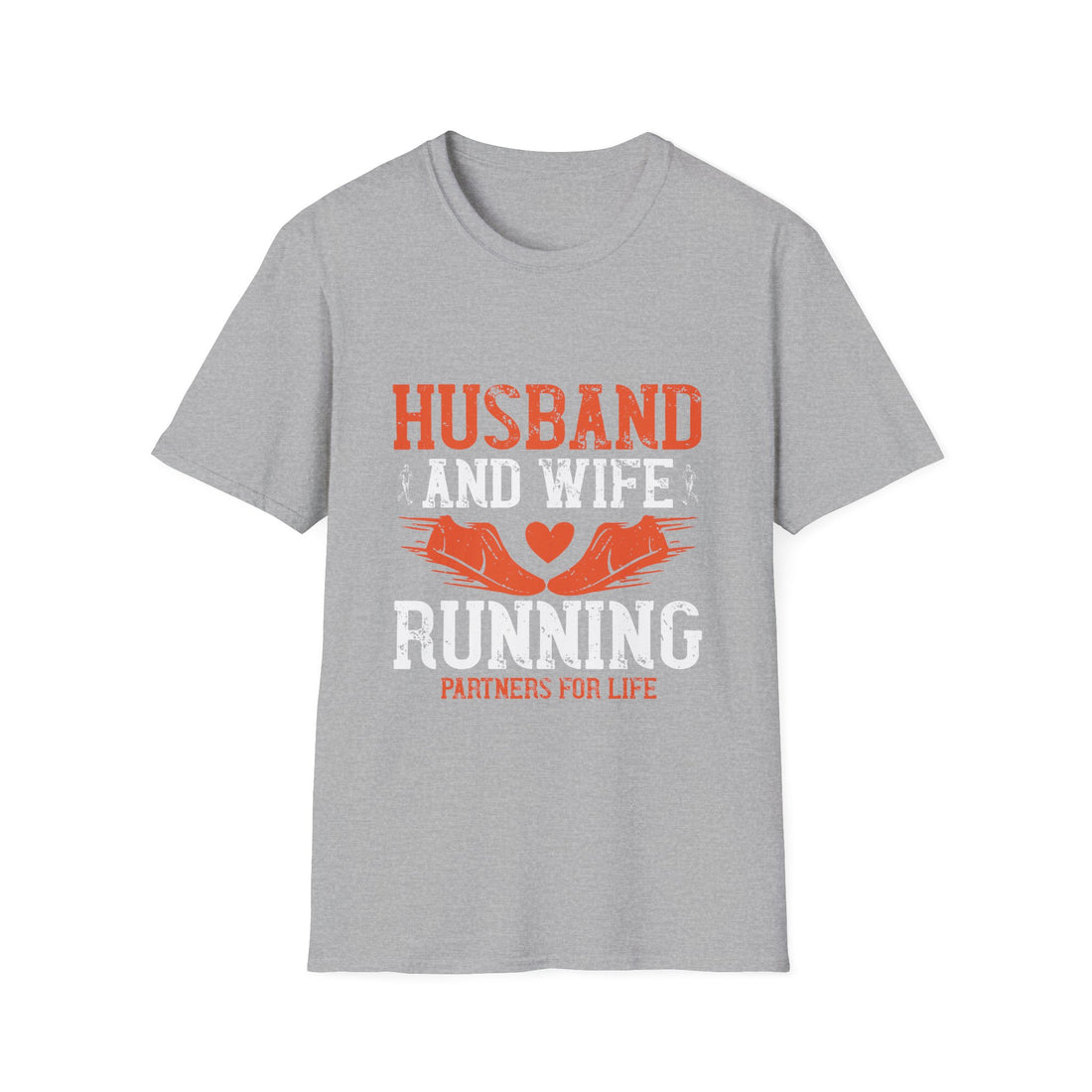 Couples Running T-Shirt, Husband and Wife Matching Tees