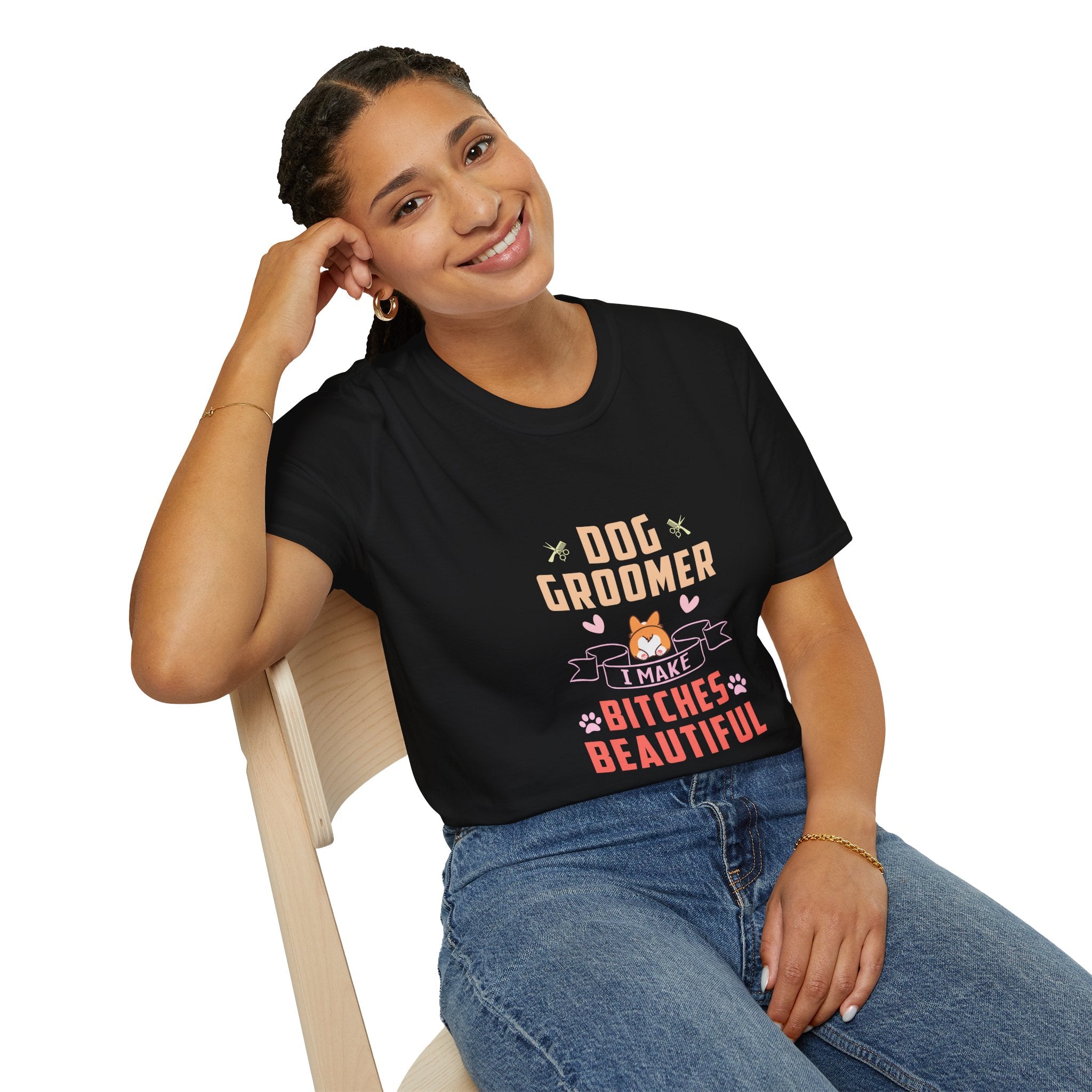 Dog Groomer Unisex T-Shirt, Funny Pet Owner Gift, Cute Animal Lover Tee, Dog Lover Apparel, Groomer Appreciation Gift