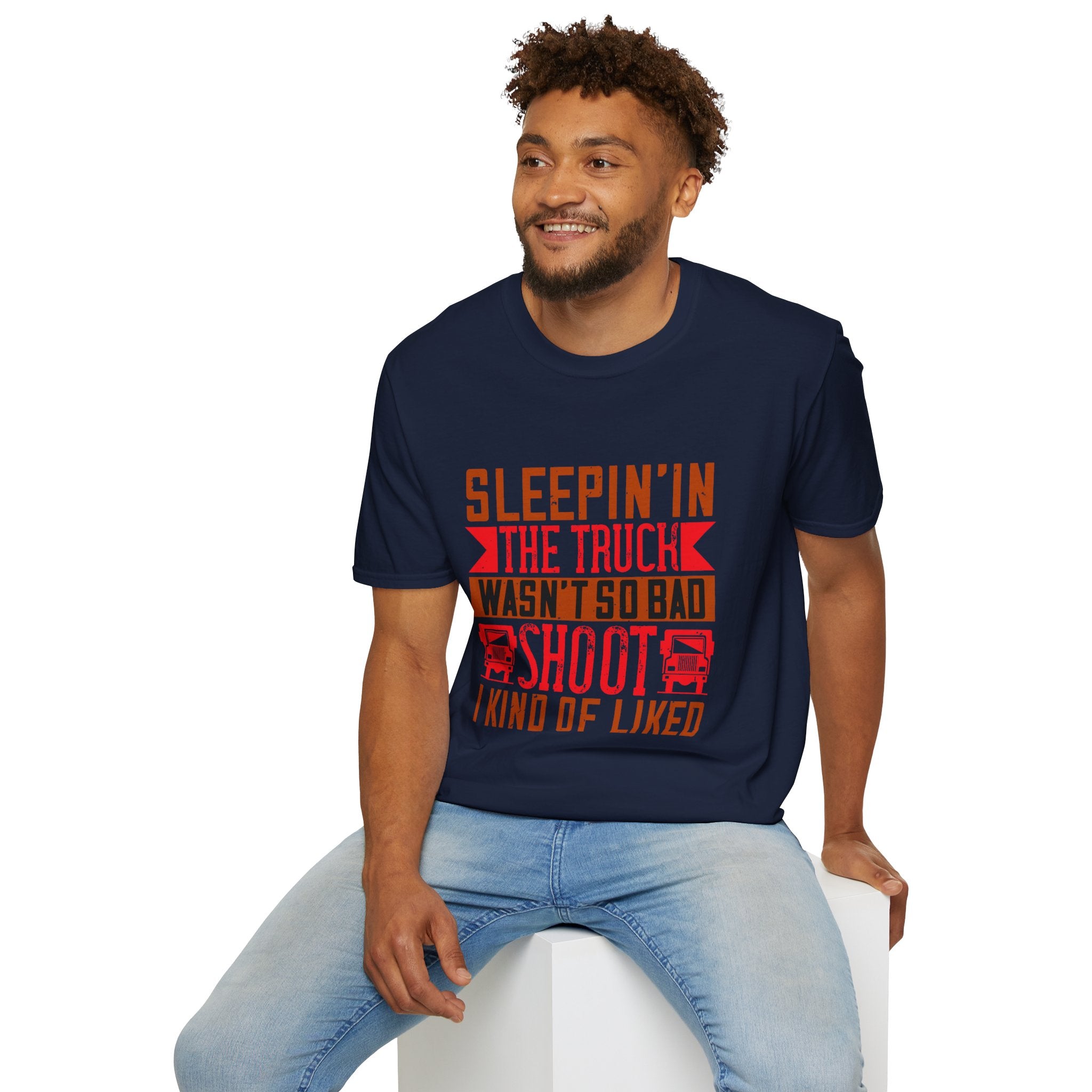 Sleepin' in the Truck Unisex T-Shirt, Casual Tee, Outdoor Adventure Shirt