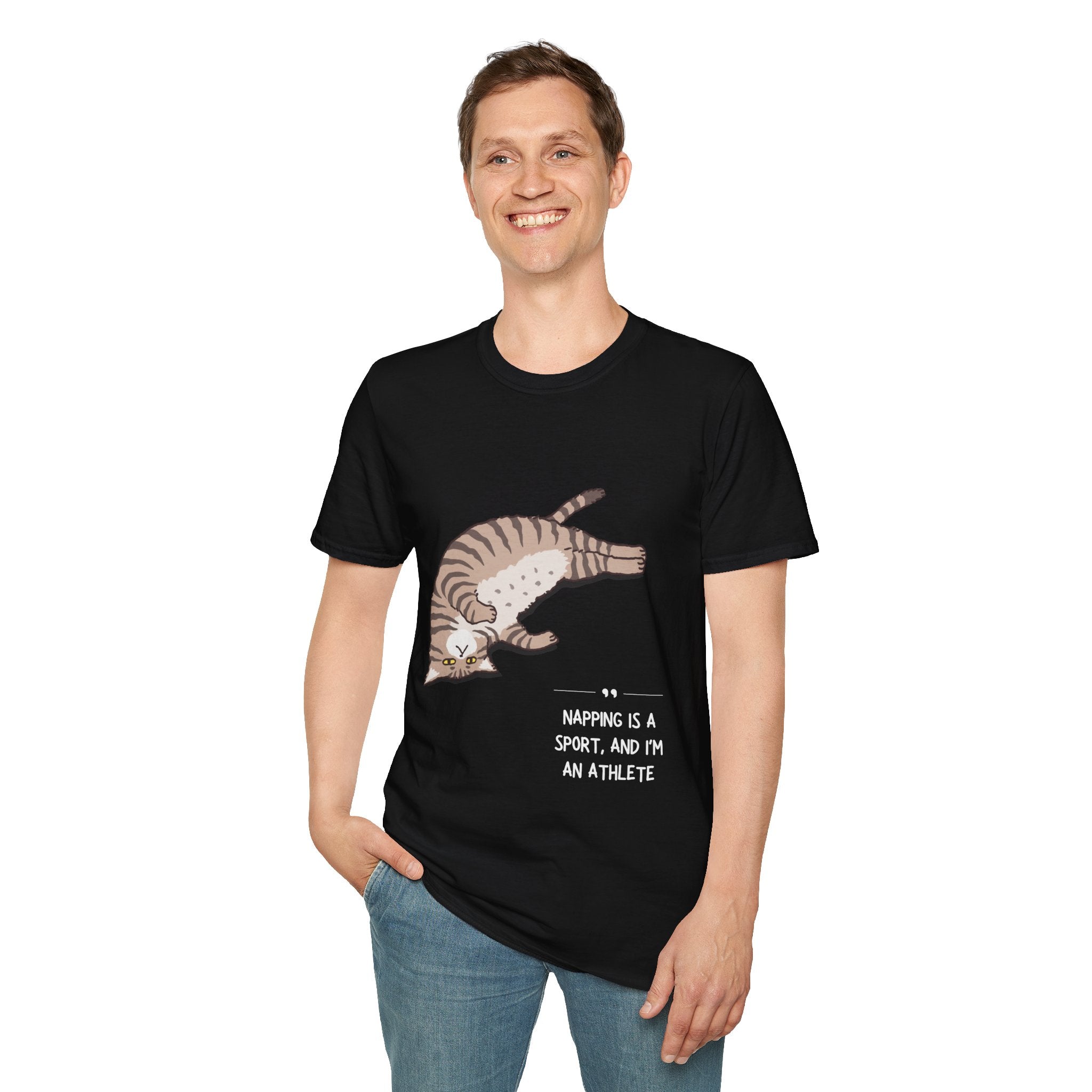 Cat Nap T-Shirt, Funny Cat Lover Gift, Unisex Tee