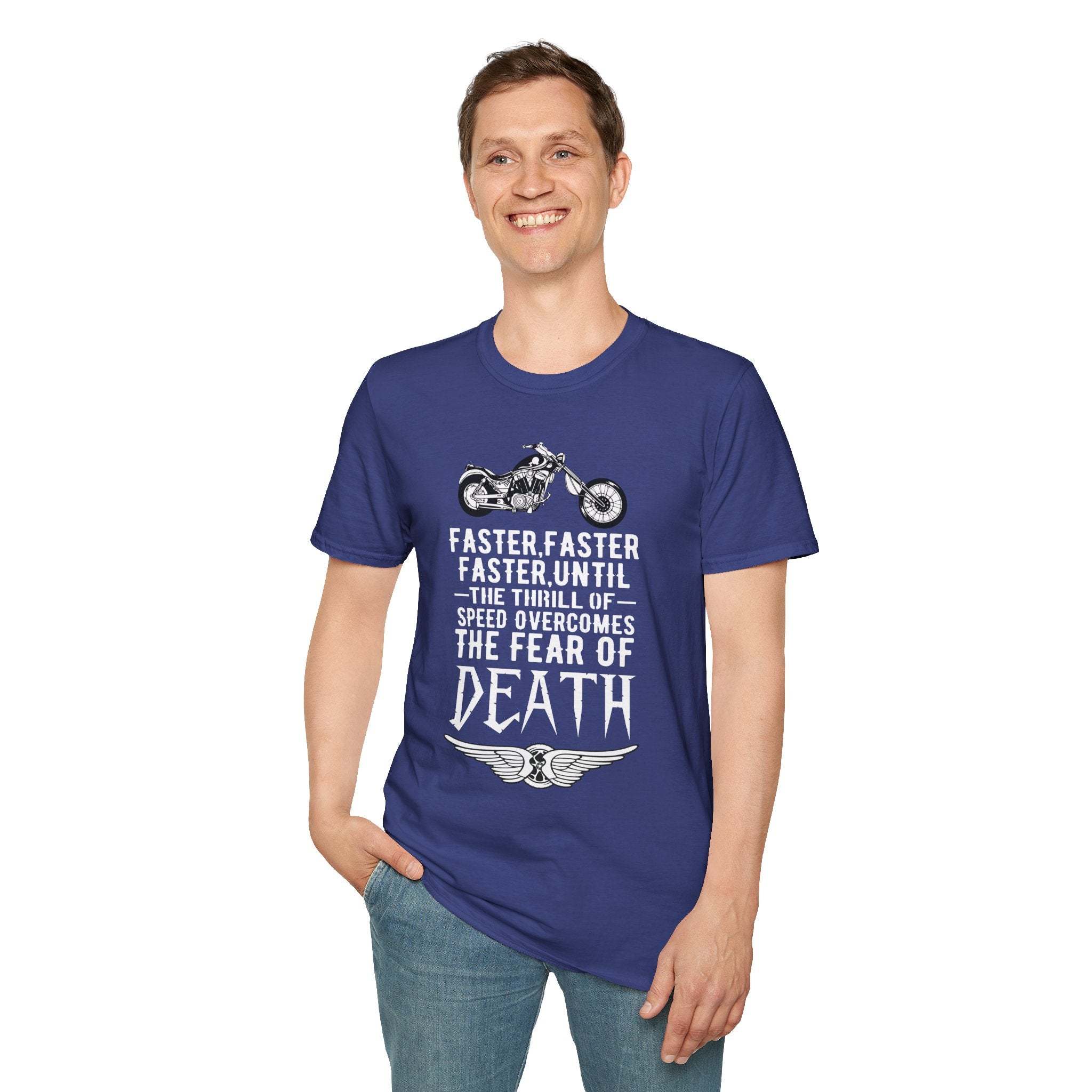 Motorcycle Enthusiast Unisex T-Shirt - Fearless Biker Tee, Gift for Riders, Road Trip Apparel, Freedom Shirt, Adventure Clothing