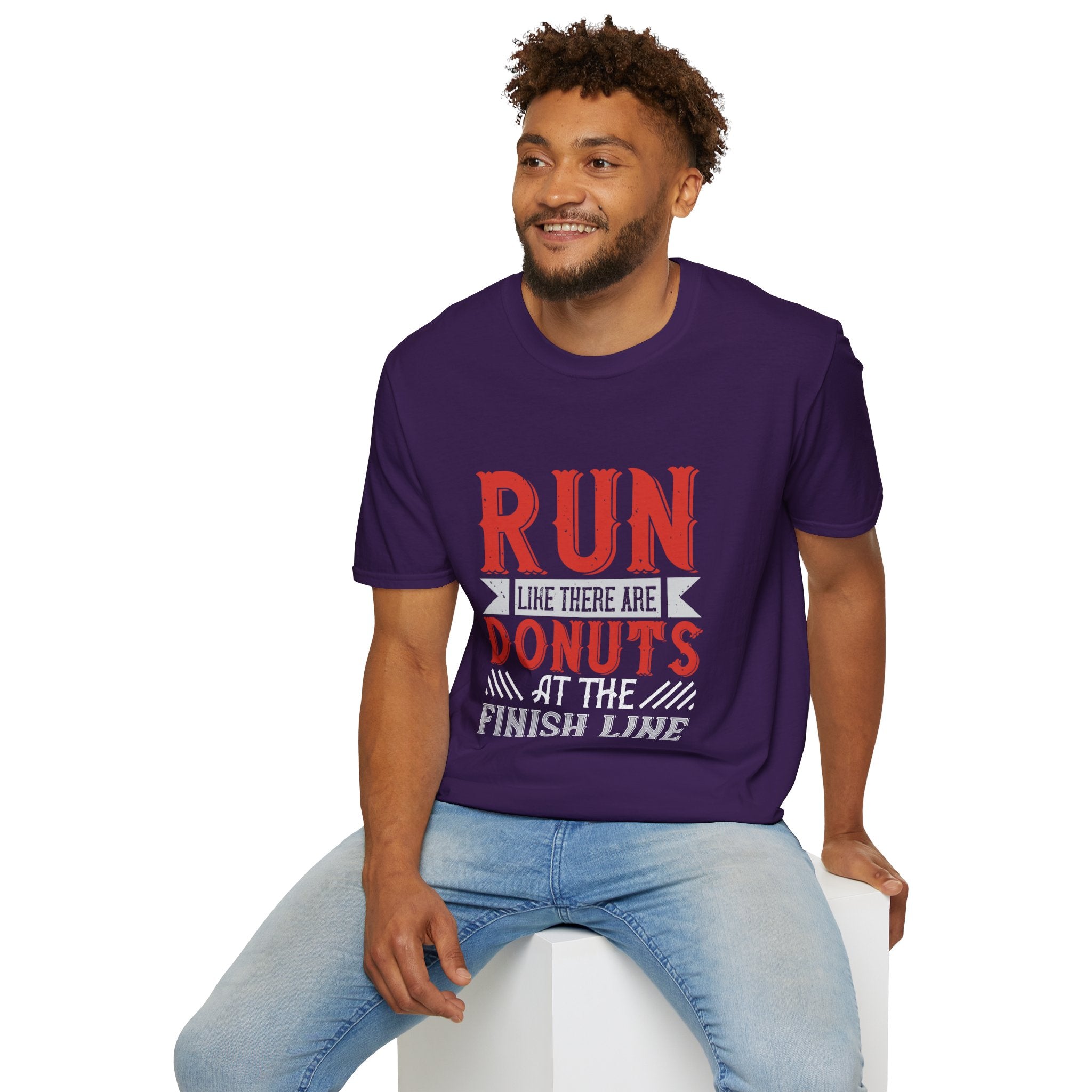 Playful Fitness T-Shirt - Perfect for Runners, Gift for Donut Lovers