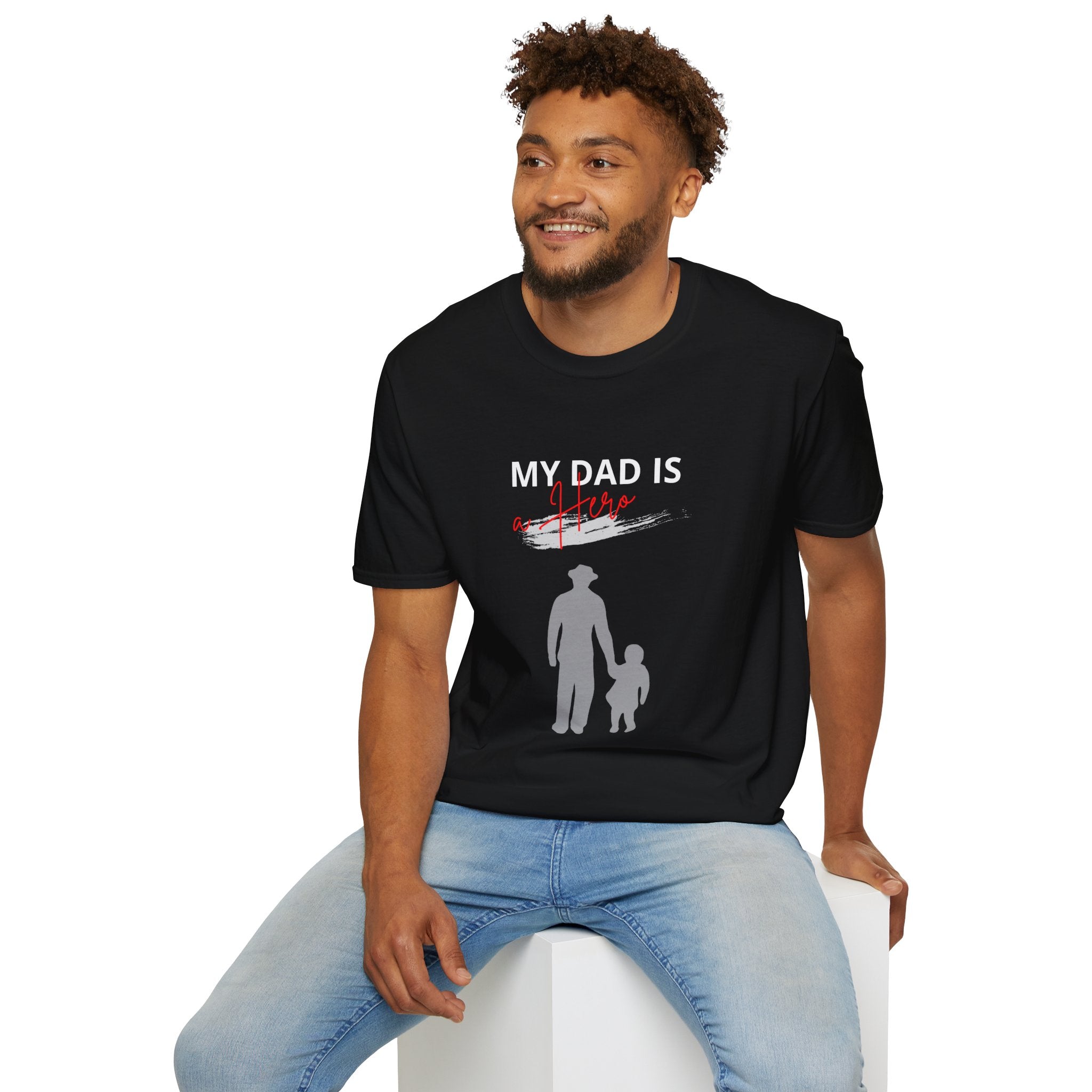 My Dad Is a Hero Unisex T-Shirt, Father's Day Gift, Casual Wear
