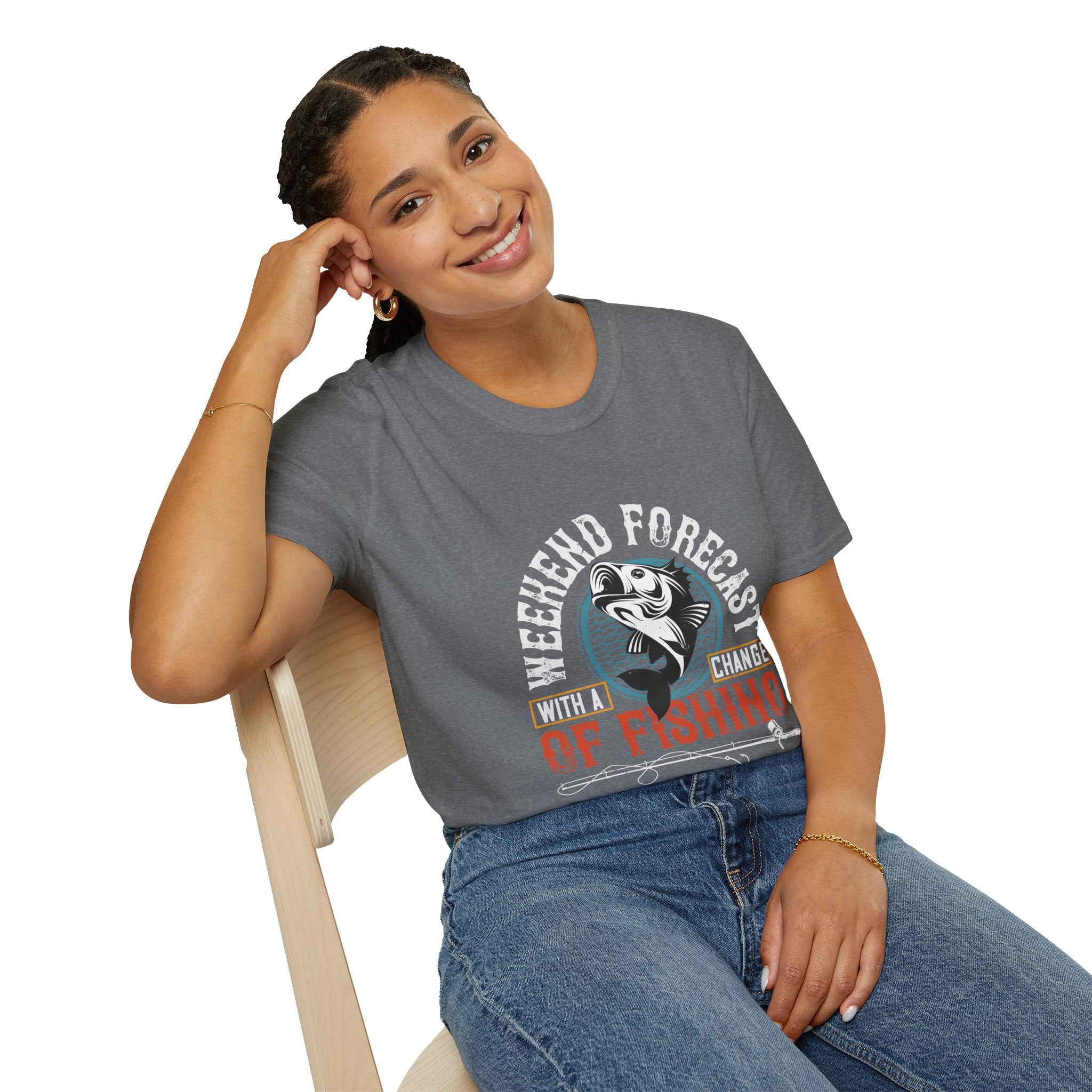 Weekend Fishing Forecast Unisex T-Shirt, Fishing Shirt
